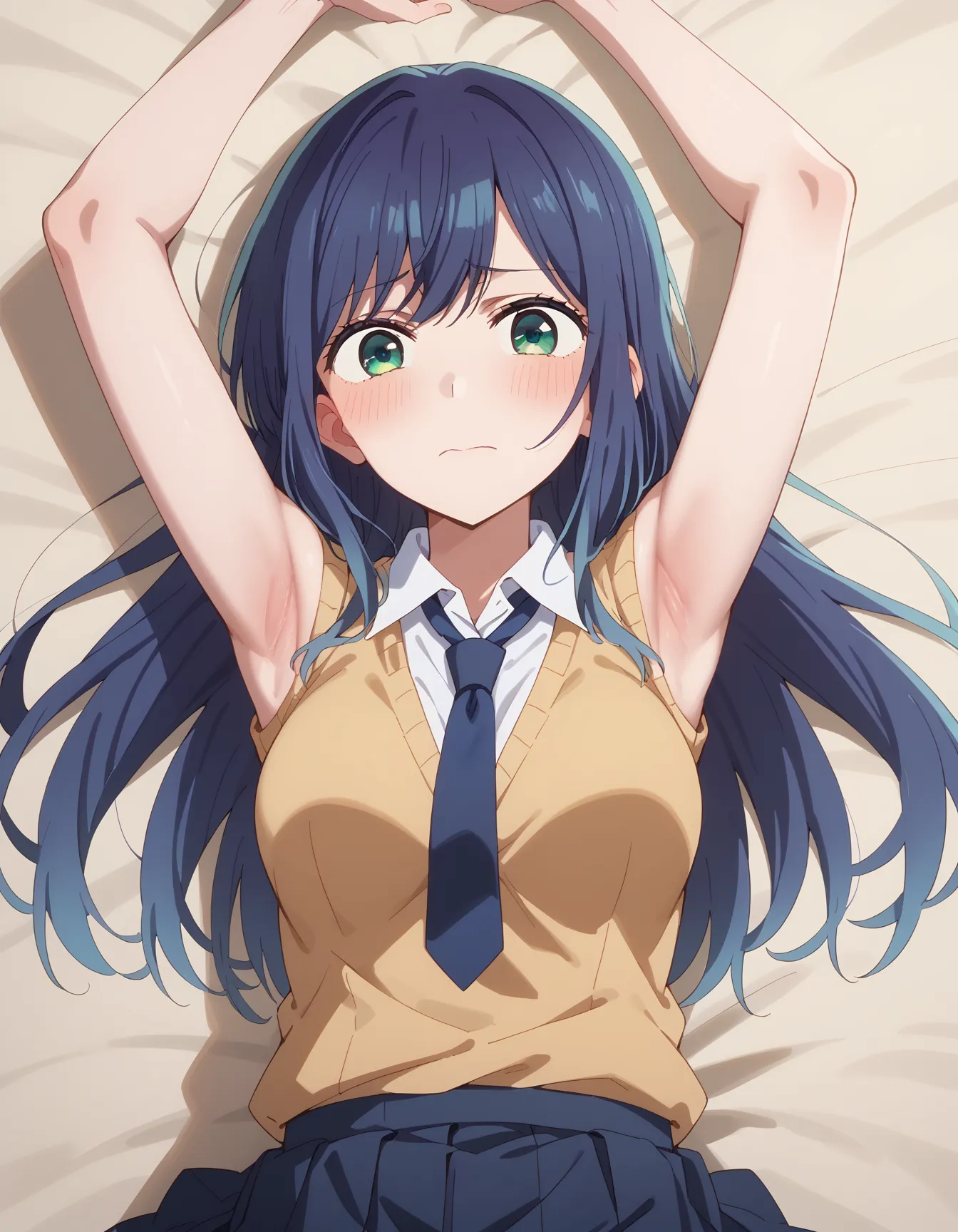 【「腋・脇」AIエロ画像（イラスト・アニメ・二次元風）4705枚まとめ！(128ページ目)のエロ画像11枚目