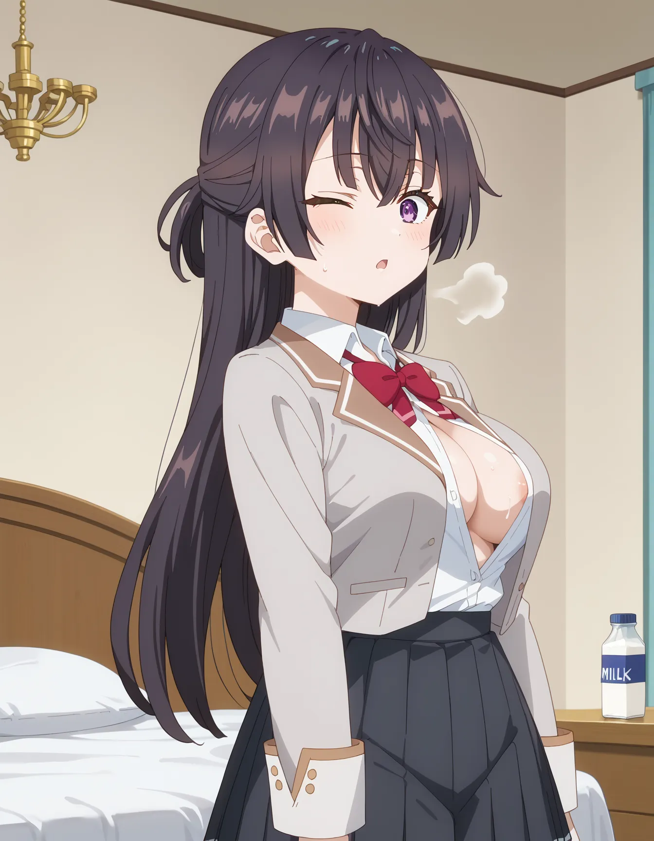 【「学制服」AIエロ画像（イラスト・アニメ・二次元風）4855枚まとめ！(130ページ目)のエロ画像18枚目