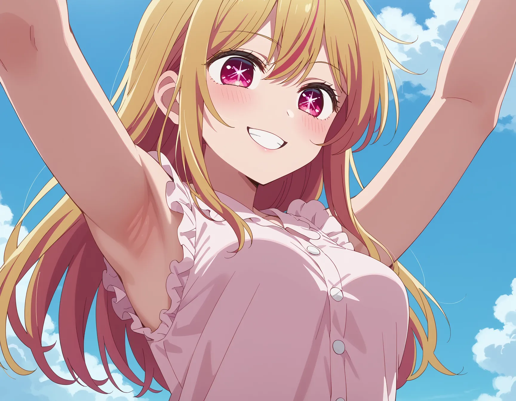 【「腋・脇」AIエロ画像（イラスト・アニメ・二次元風）4705枚まとめ！(127ページ目)のエロ画像24枚目
