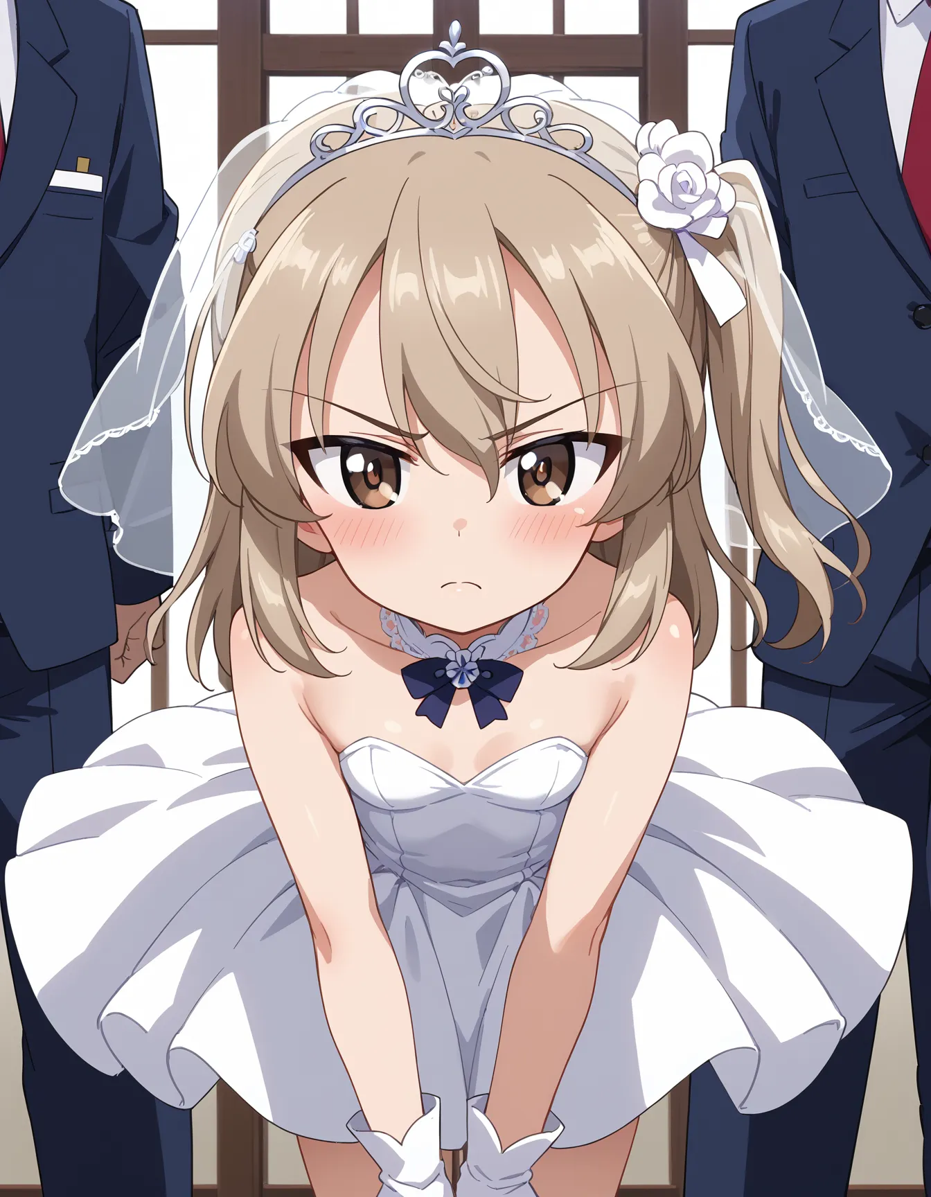 【「ウェディングドレス」AIエロ画像（イラスト・アニメ・二次元風）332枚まとめ！(10ページ目)のエロ画像4枚目