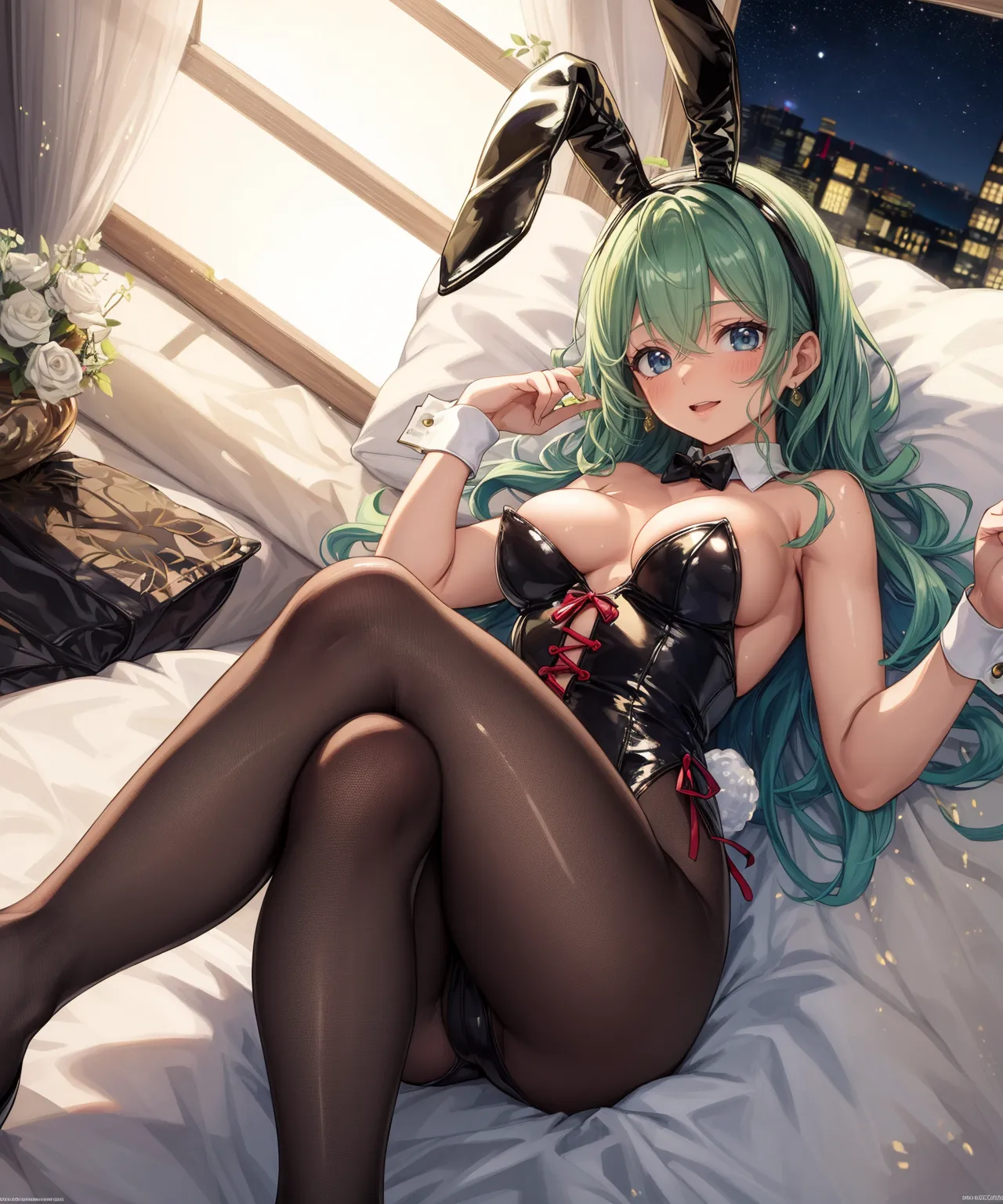 【「バニーガール」AIエロ画像（イラスト・アニメ・二次元風）736枚まとめ！(20ページ目)のエロ画像22枚目
