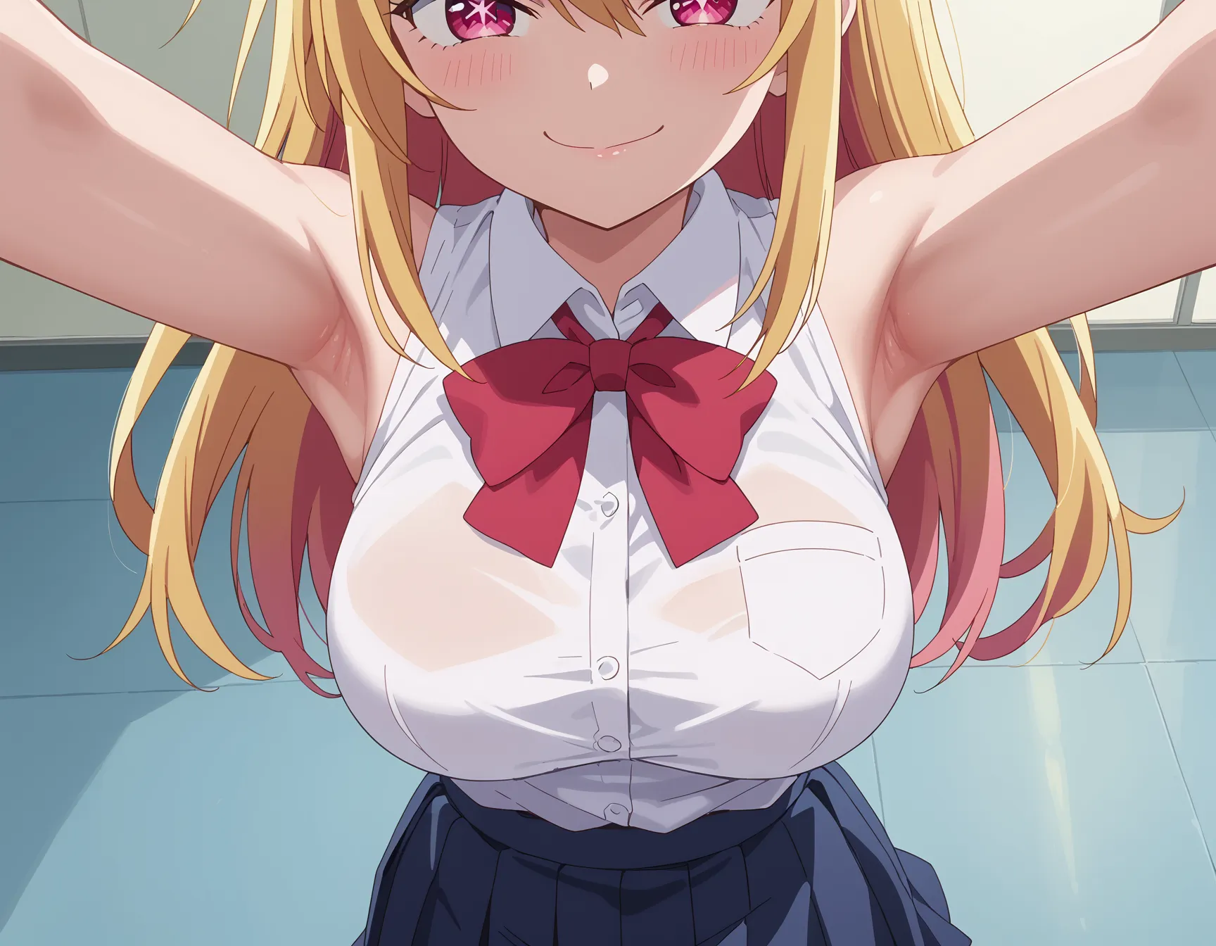 【「腋・脇」AIエロ画像（イラスト・アニメ・二次元風）4705枚まとめ！(127ページ目)のエロ画像16枚目