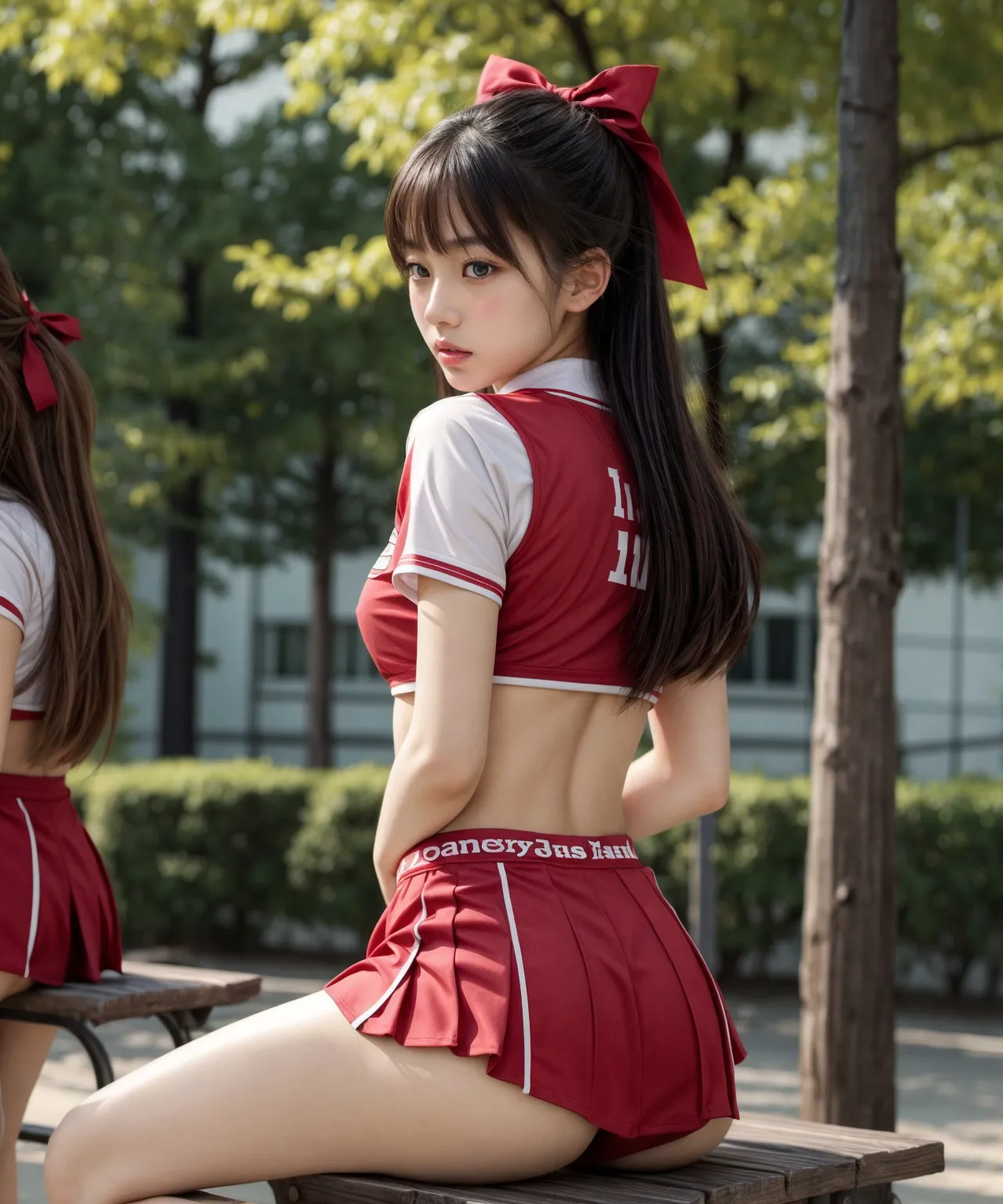 【「貧乳×チアリーダー」AIエロ画像（リアル・実写・フォト風）410枚まとめ！(11ページ目)のエロ画像21枚目