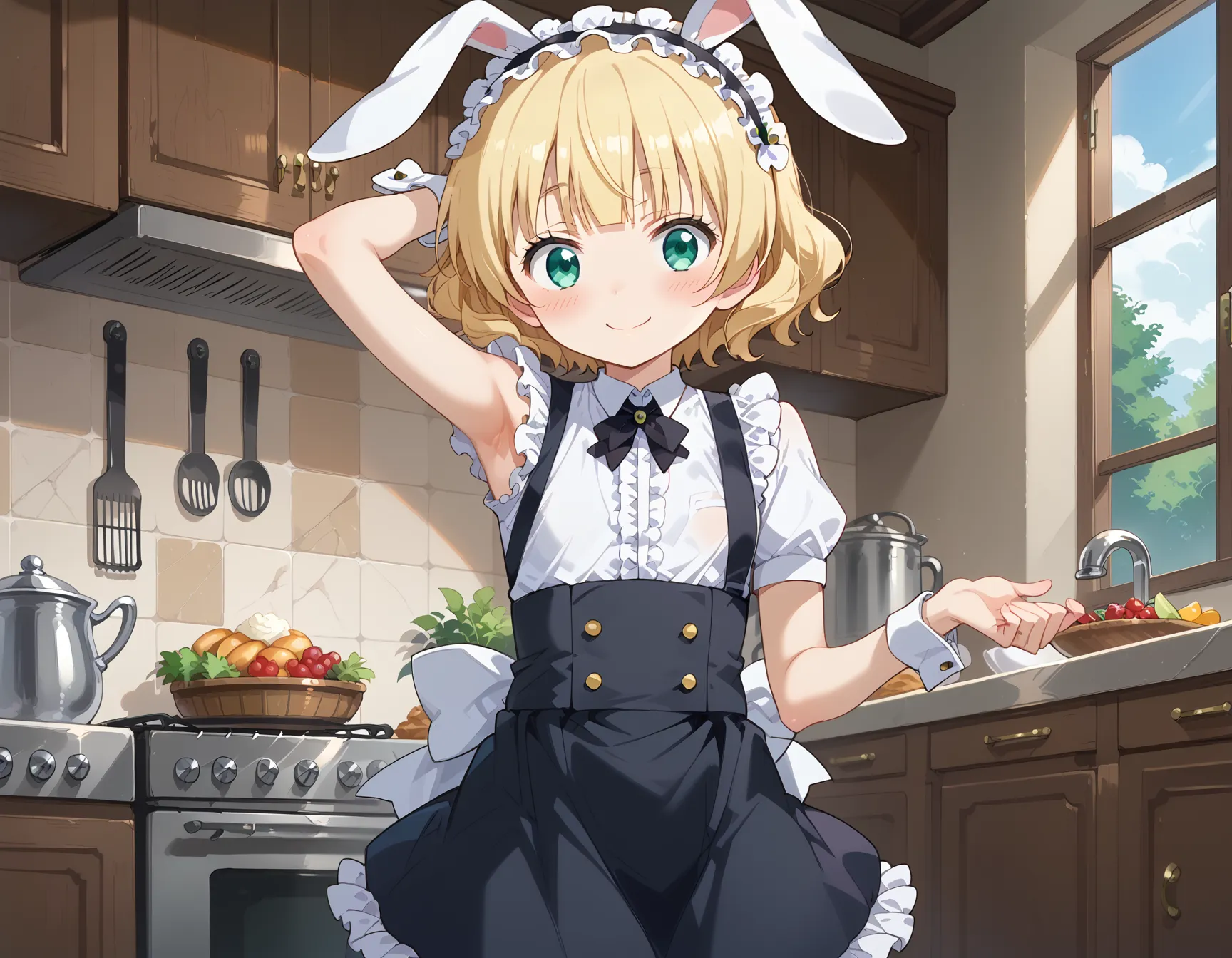 【「腋・脇」AIエロ画像（イラスト・アニメ・二次元風）4705枚まとめ！(126ページ目)のエロ画像27枚目