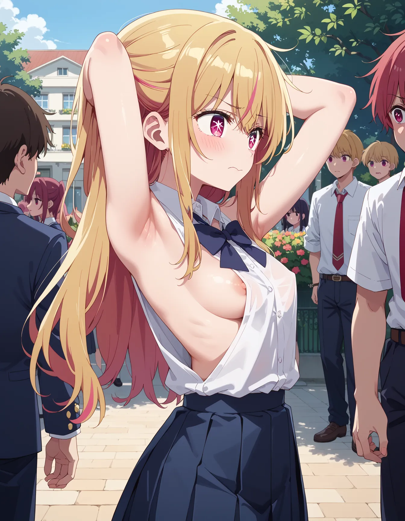 【「腋・脇」AIエロ画像（イラスト・アニメ・二次元風）4705枚まとめ！(126ページ目)のエロ画像24枚目