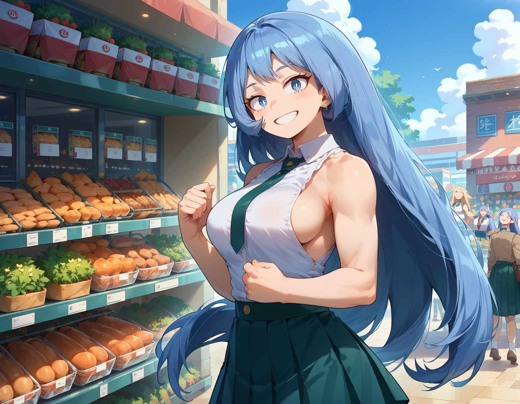 【「学制服」AIエロ画像（イラスト・アニメ・二次元風）4855枚まとめ！(128ページ目)のエロ画像15枚目