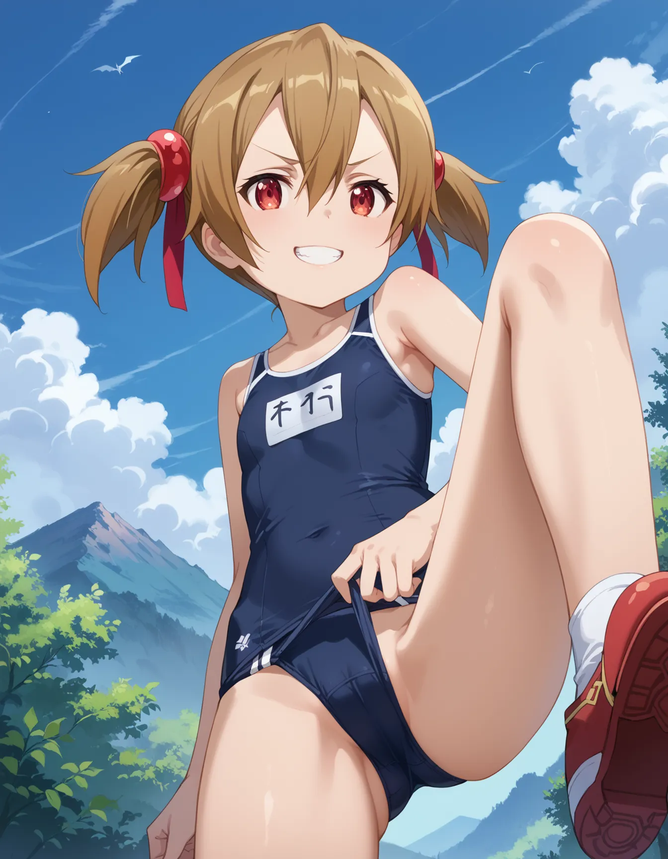 【「貧乳」AIエロ画像（イラスト・アニメ・二次元風）8390枚まとめ！(222ページ目)のエロ画像17枚目