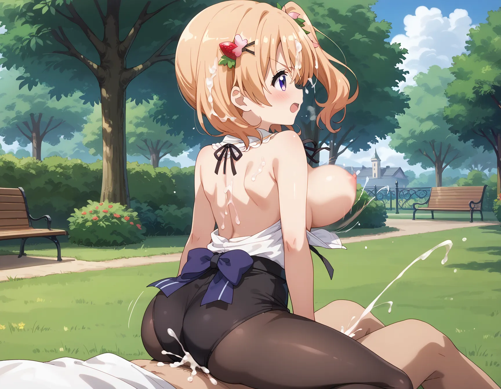 【「尻×パンスト」AIエロ画像（イラスト・アニメ・二次元風）262枚まとめ！(7ページ目)のエロ画像25枚目