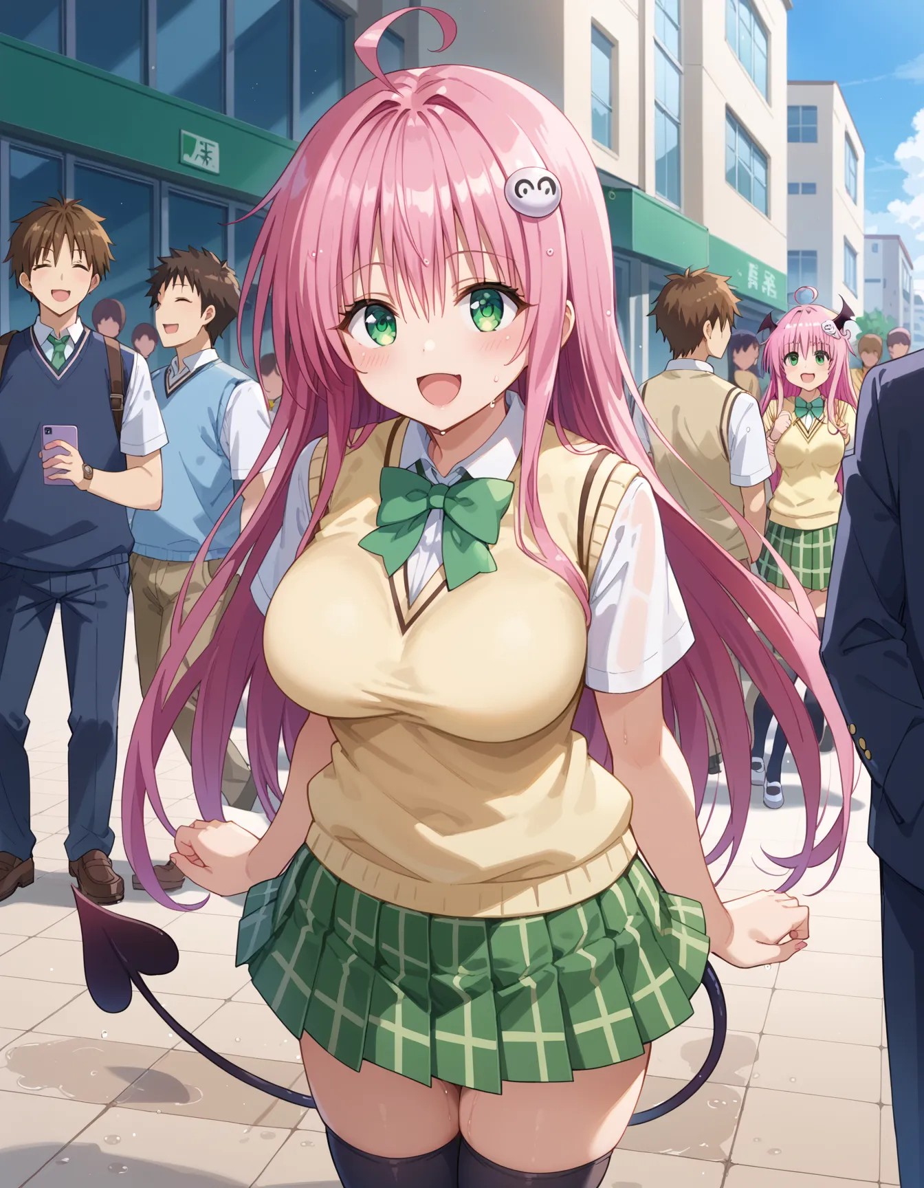 【「学制服」AIエロ画像（イラスト・アニメ・二次元風）4855枚まとめ！(127ページ目)のエロ画像30枚目