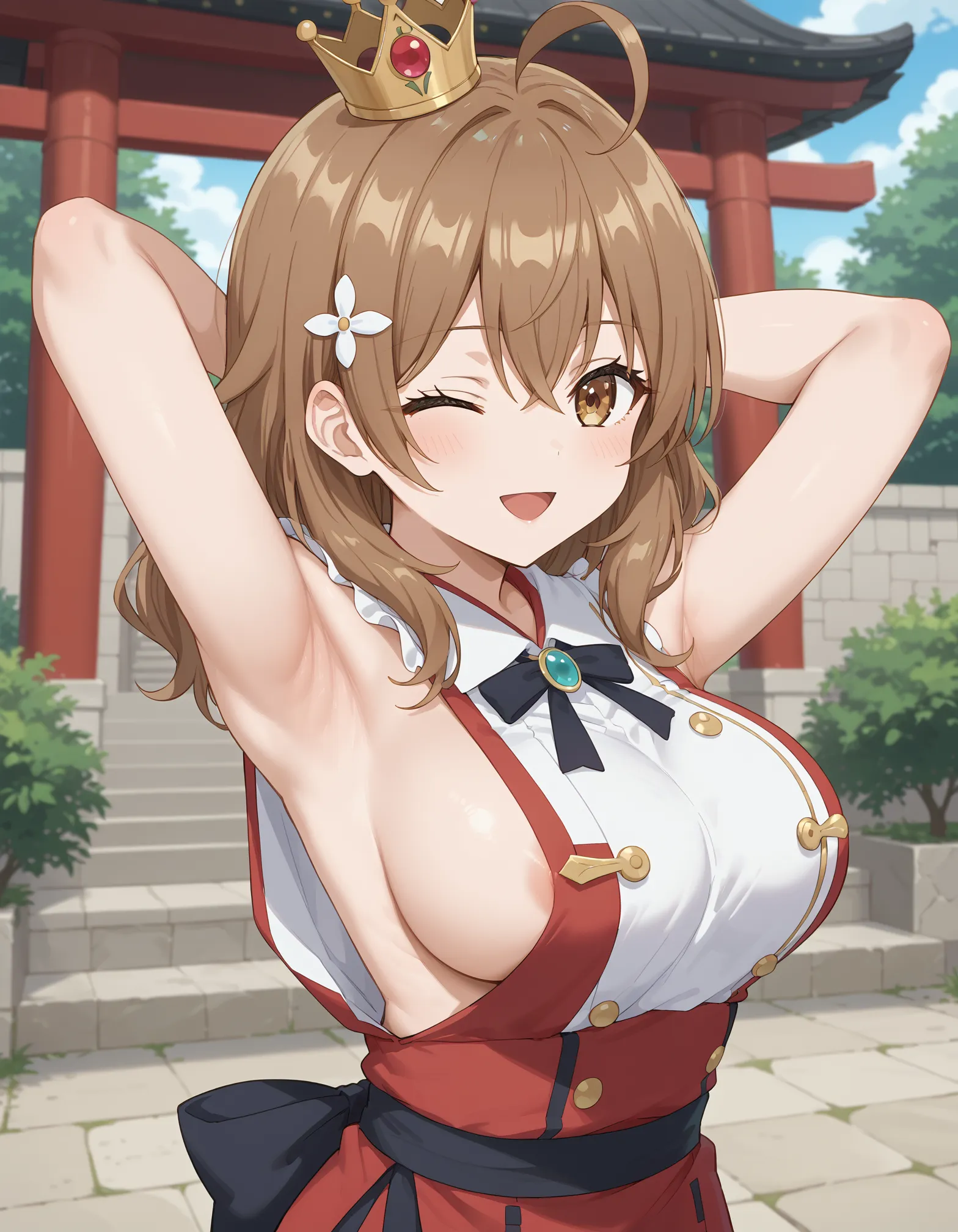 【「腋・脇」AIエロ画像（イラスト・アニメ・二次元風）4705枚まとめ！(125ページ目)のエロ画像25枚目