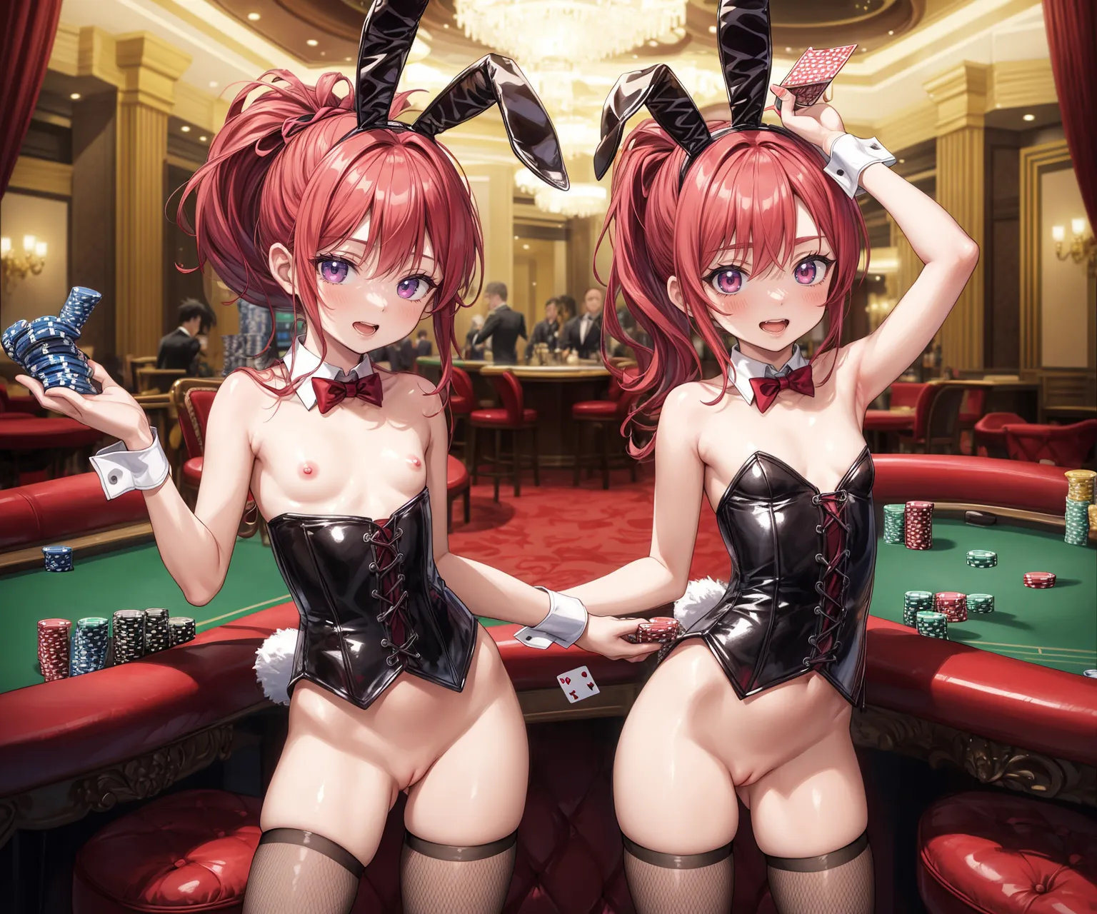 【「ロリ・小柄×バニーガール」AIエロ画像（イラスト・アニメ・二次元風）93枚まとめ！(3ページ目)のエロ画像12枚目