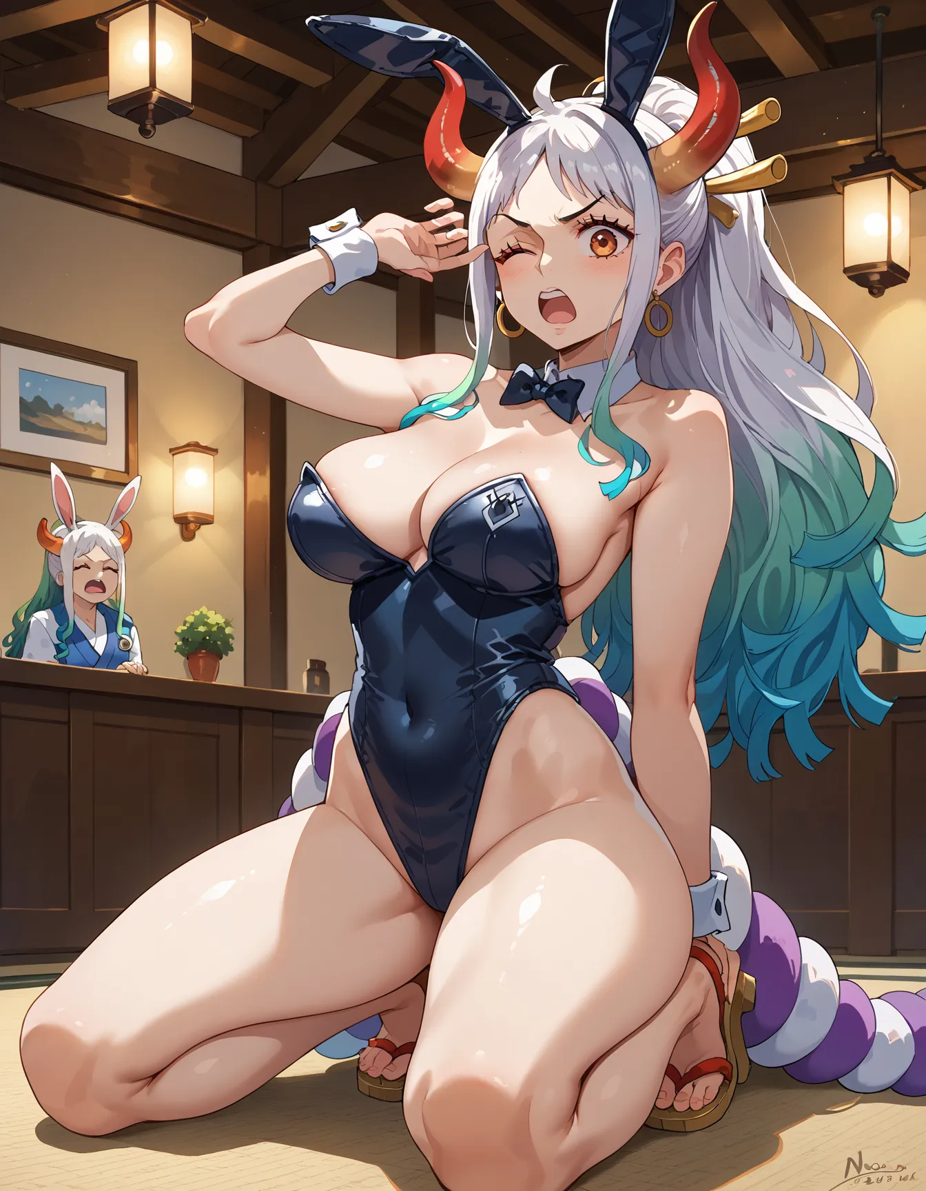 【「巨乳×バニーガール」AIエロ画像（イラスト・アニメ・二次元風）298枚まとめ！(8ページ目)のエロ画像22枚目