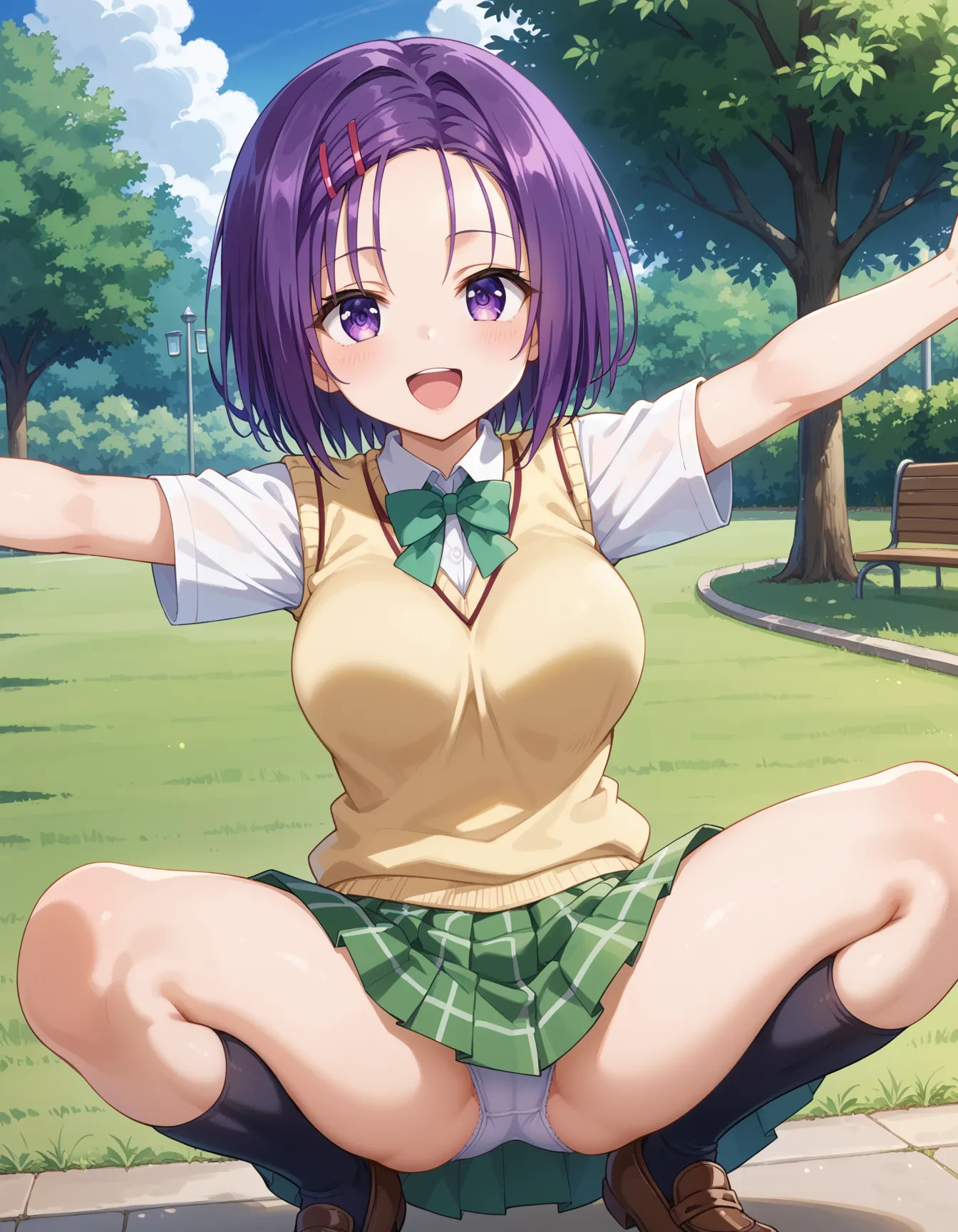 【「学制服」AIエロ画像（イラスト・アニメ・二次元風）4855枚まとめ！(127ページ目)のエロ画像15枚目