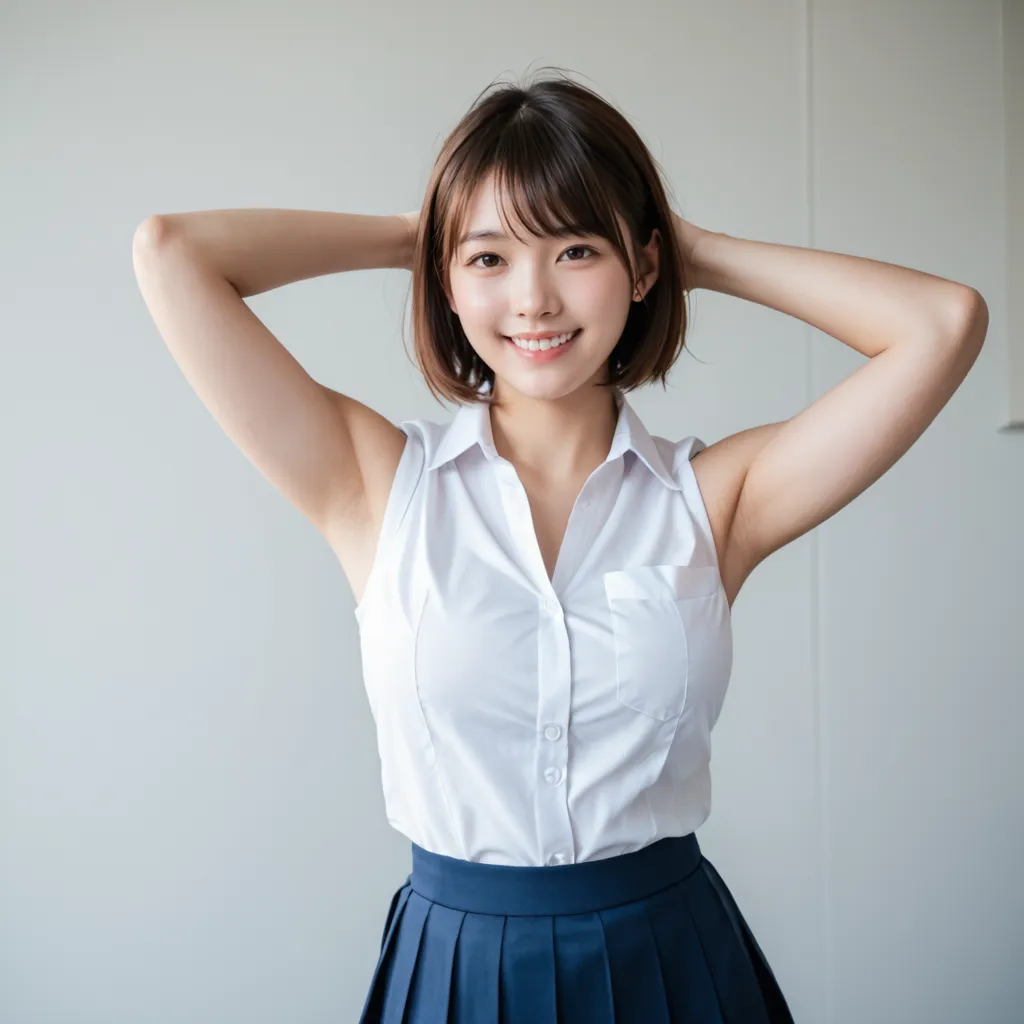 【「女子校生・JK×巨乳」AIエロ画像（リアル・実写・フォト風）1994枚まとめ！(52ページ目)のエロ画像23枚目