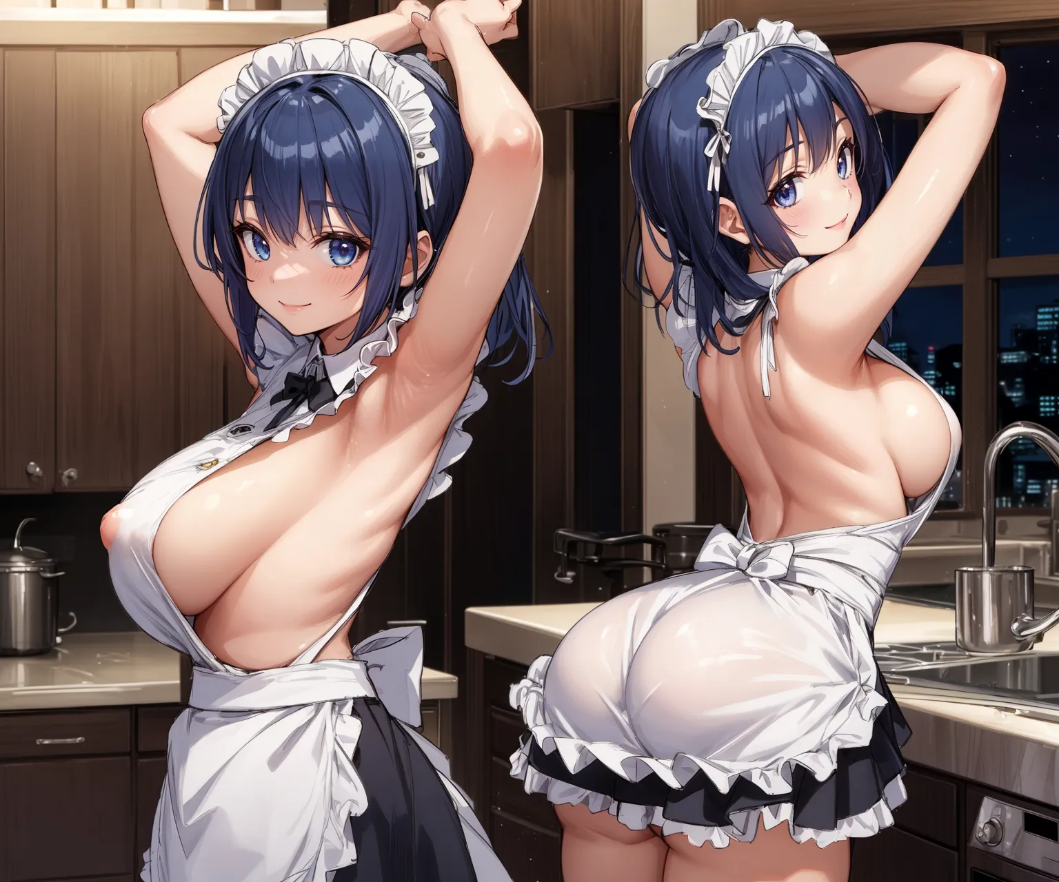 【「メイド」AIエロ画像（イラスト・アニメ・二次元風）516枚まとめ！(15ページ目)のエロ画像2枚目