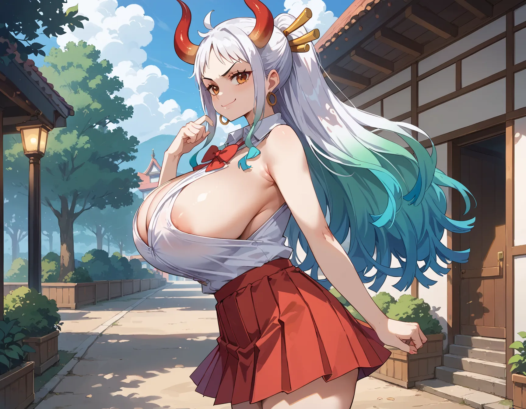 【「爆乳・超乳」AIエロ画像（イラスト・アニメ・二次元風）5621枚まとめ！(147ページ目)のエロ画像10枚目