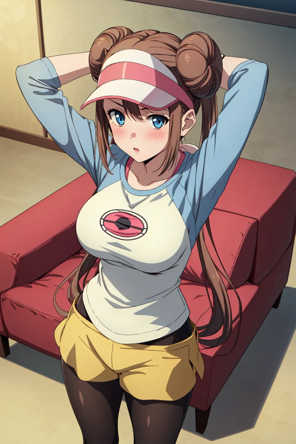 【「巨乳×パンスト」AIエロ画像（イラスト・アニメ・二次元風）575枚まとめ！(15ページ目)のエロ画像26枚目
