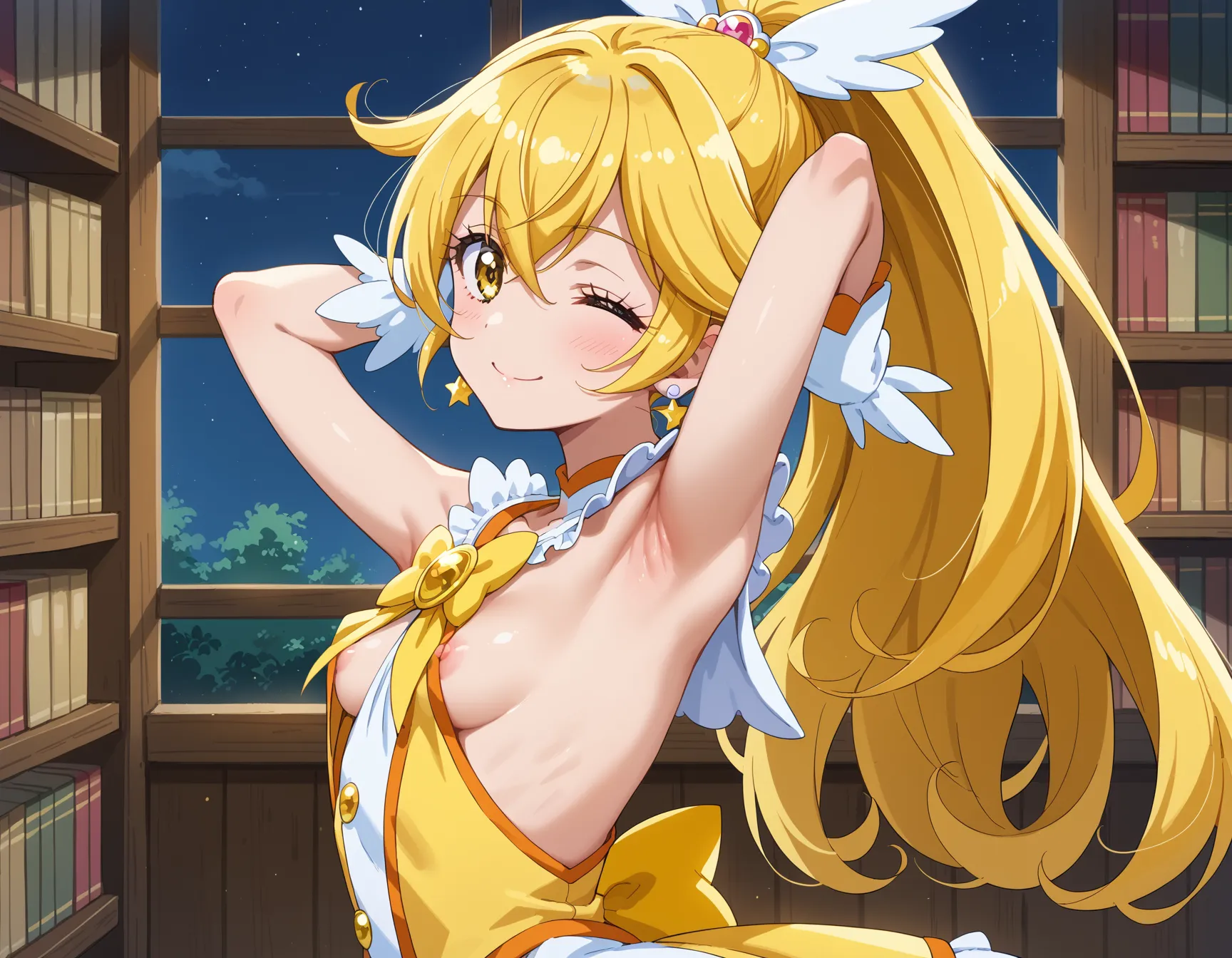 【「腋・脇」AIエロ画像（イラスト・アニメ・二次元風）4705枚まとめ！(123ページ目)のエロ画像30枚目