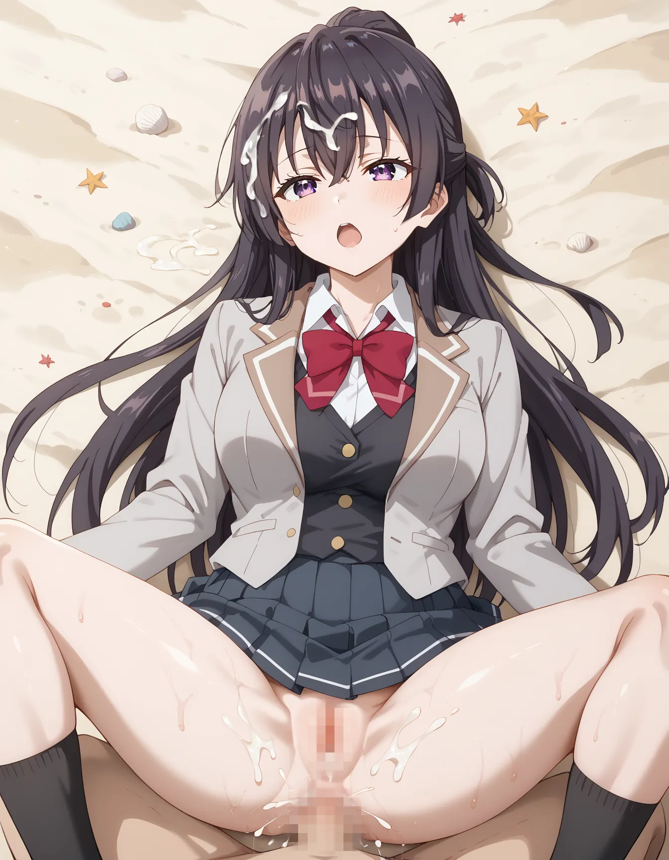【「学制服」AIエロ画像（イラスト・アニメ・二次元風）4855枚まとめ！(126ページ目)のエロ画像1枚目