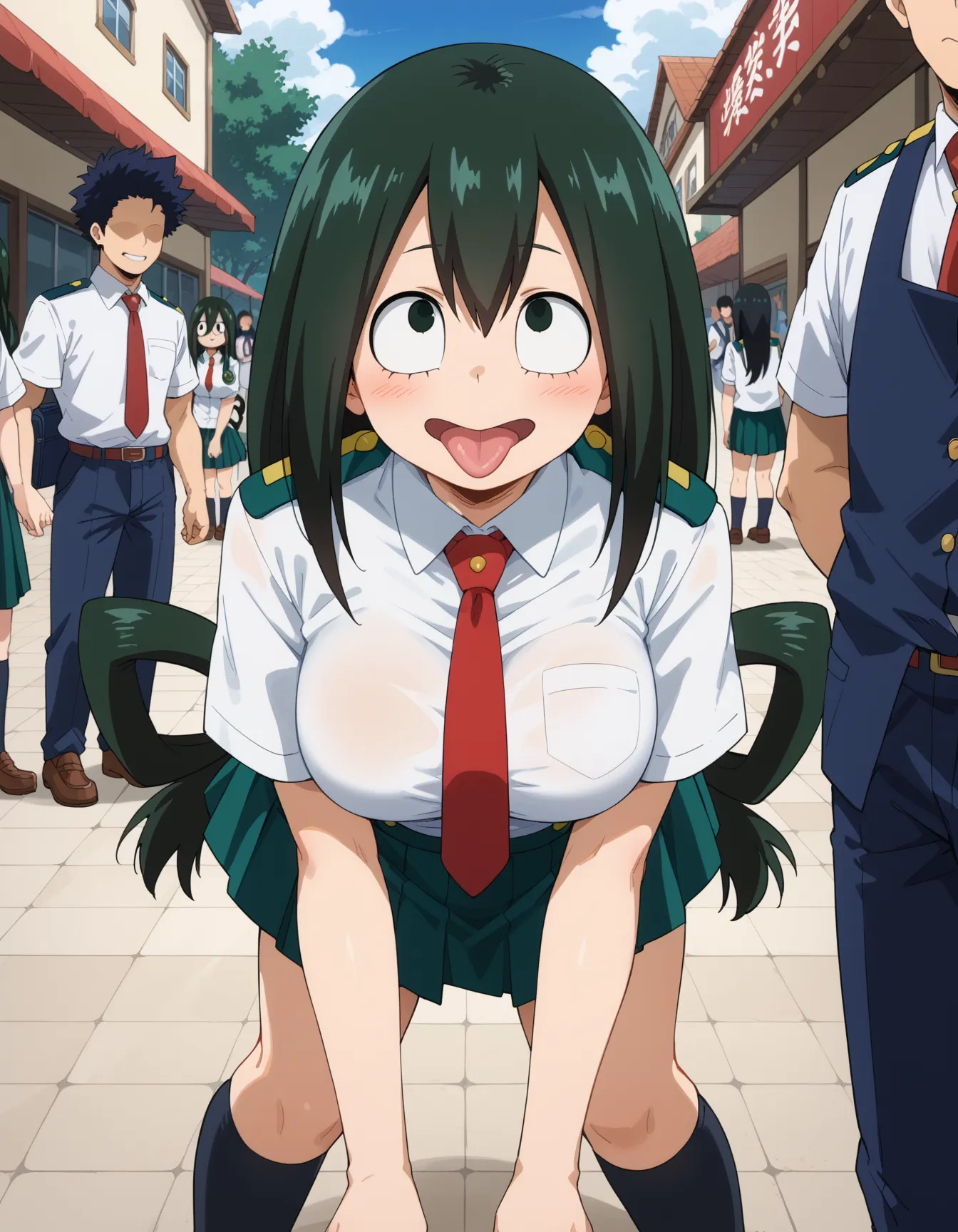【「学制服」AIエロ画像（イラスト・アニメ・二次元風）4855枚まとめ！(125ページ目)のエロ画像15枚目