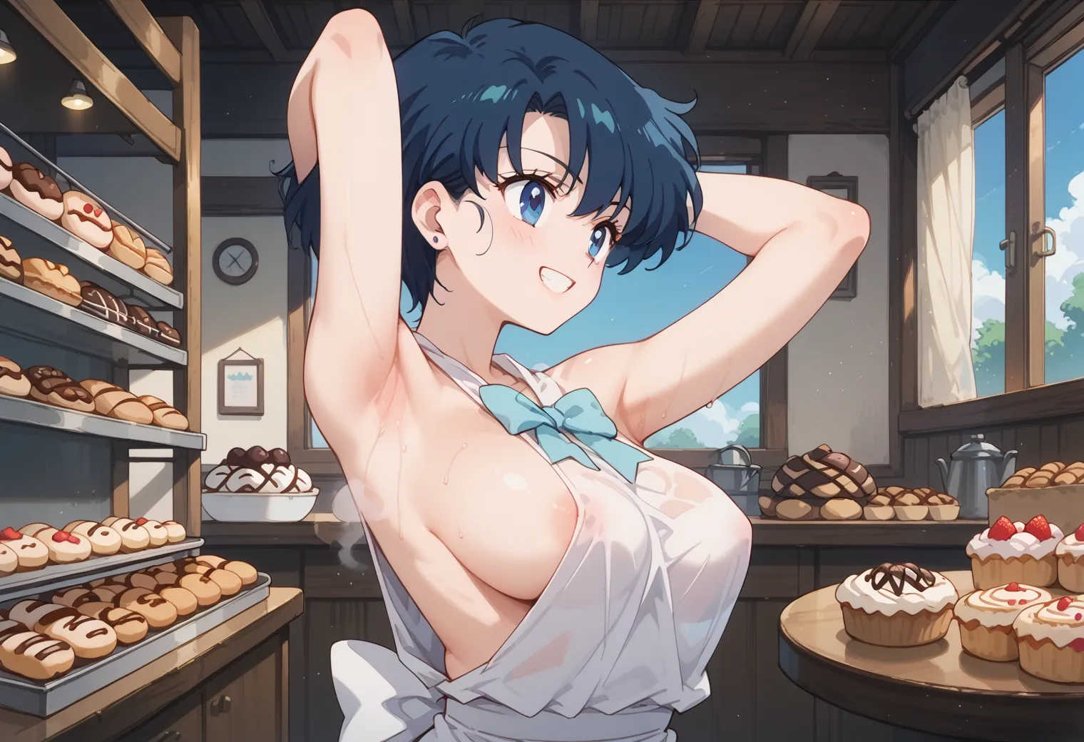 【「腋・脇」AIエロ画像（イラスト・アニメ・二次元風）4705枚まとめ！(123ページ目)のエロ画像12枚目