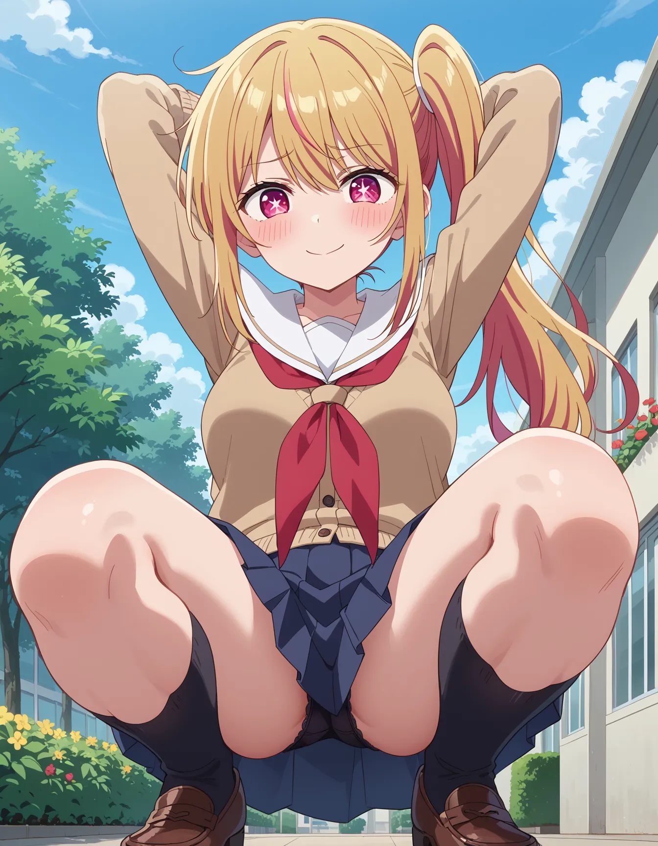 【「学制服」AIエロ画像（イラスト・アニメ・二次元風）4855枚まとめ！(125ページ目)のエロ画像10枚目