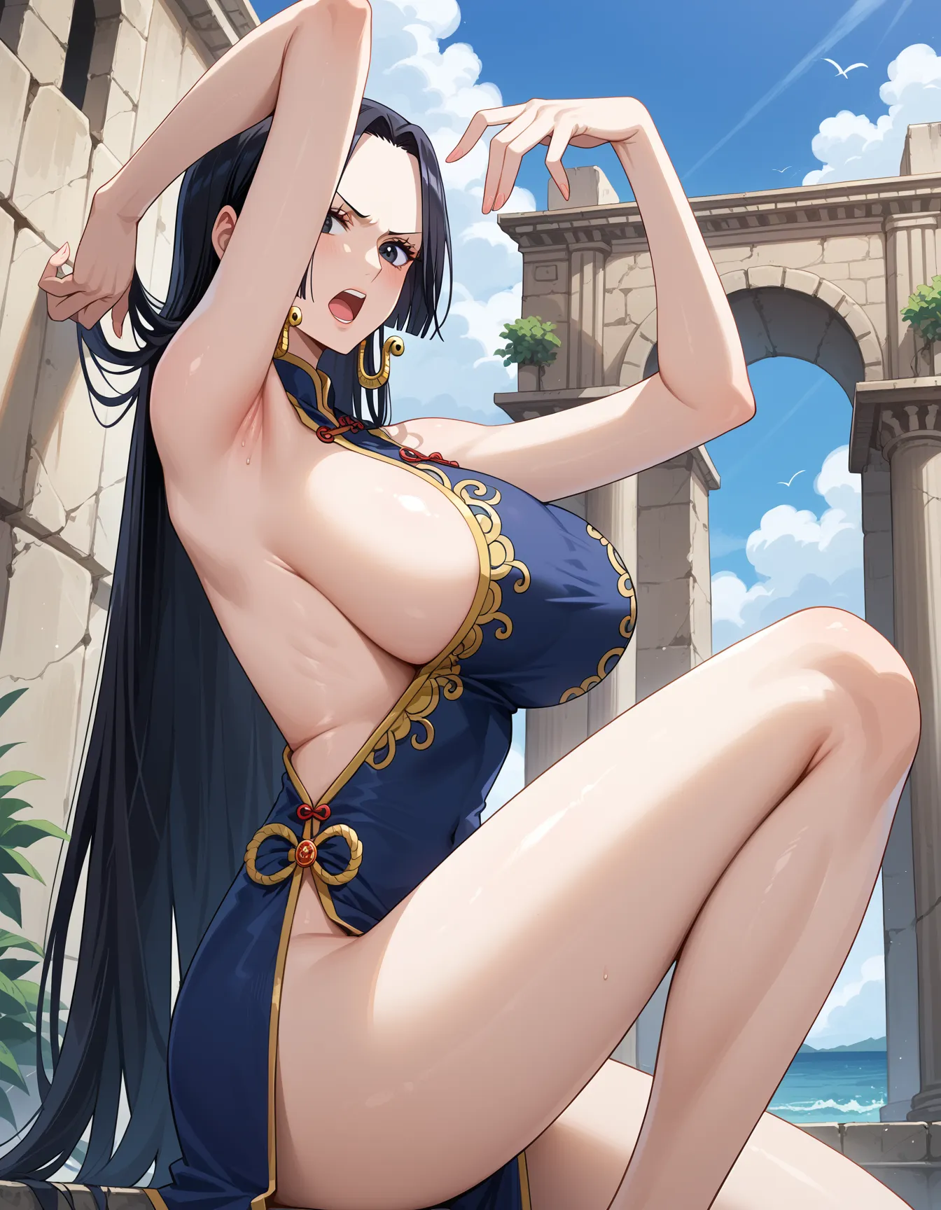 【「腋・脇」AIエロ画像（イラスト・アニメ・二次元風）4705枚まとめ！(123ページ目)のエロ画像5枚目