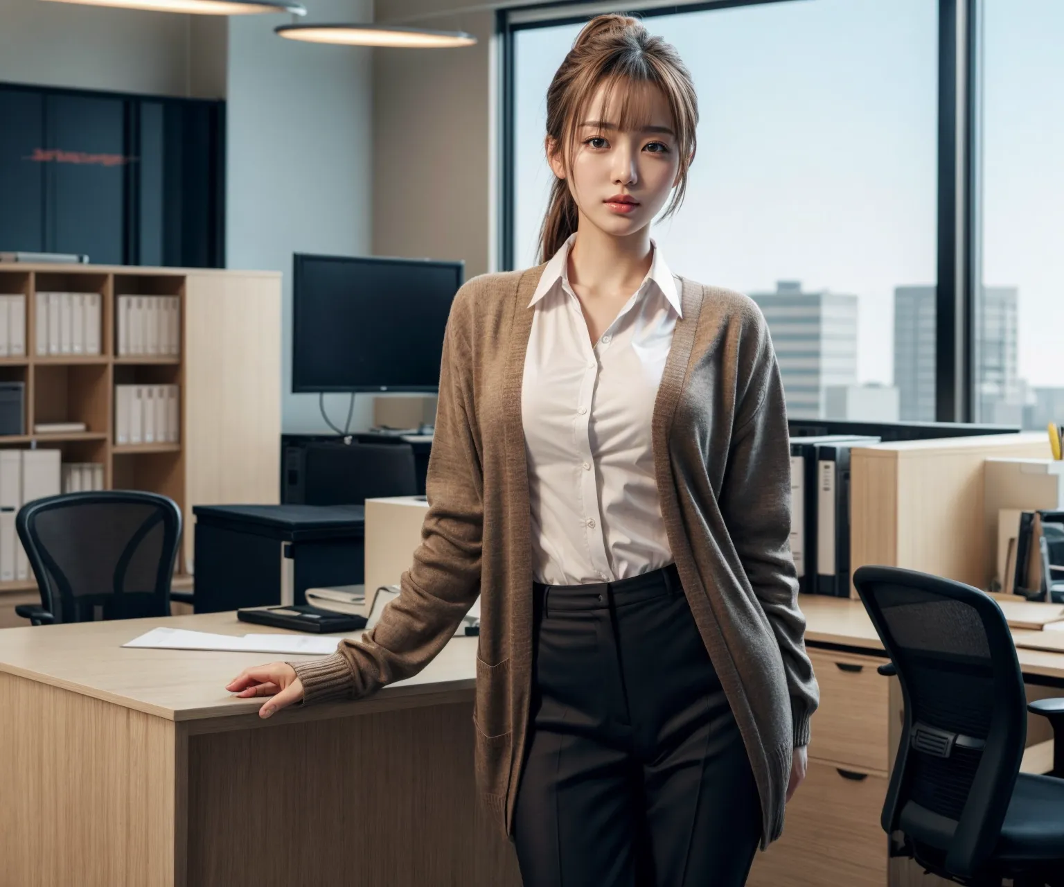 【「貧乳×パンスト」AIエロ画像（リアル・実写・フォト風）473枚まとめ！(12ページ目)のエロ画像26枚目