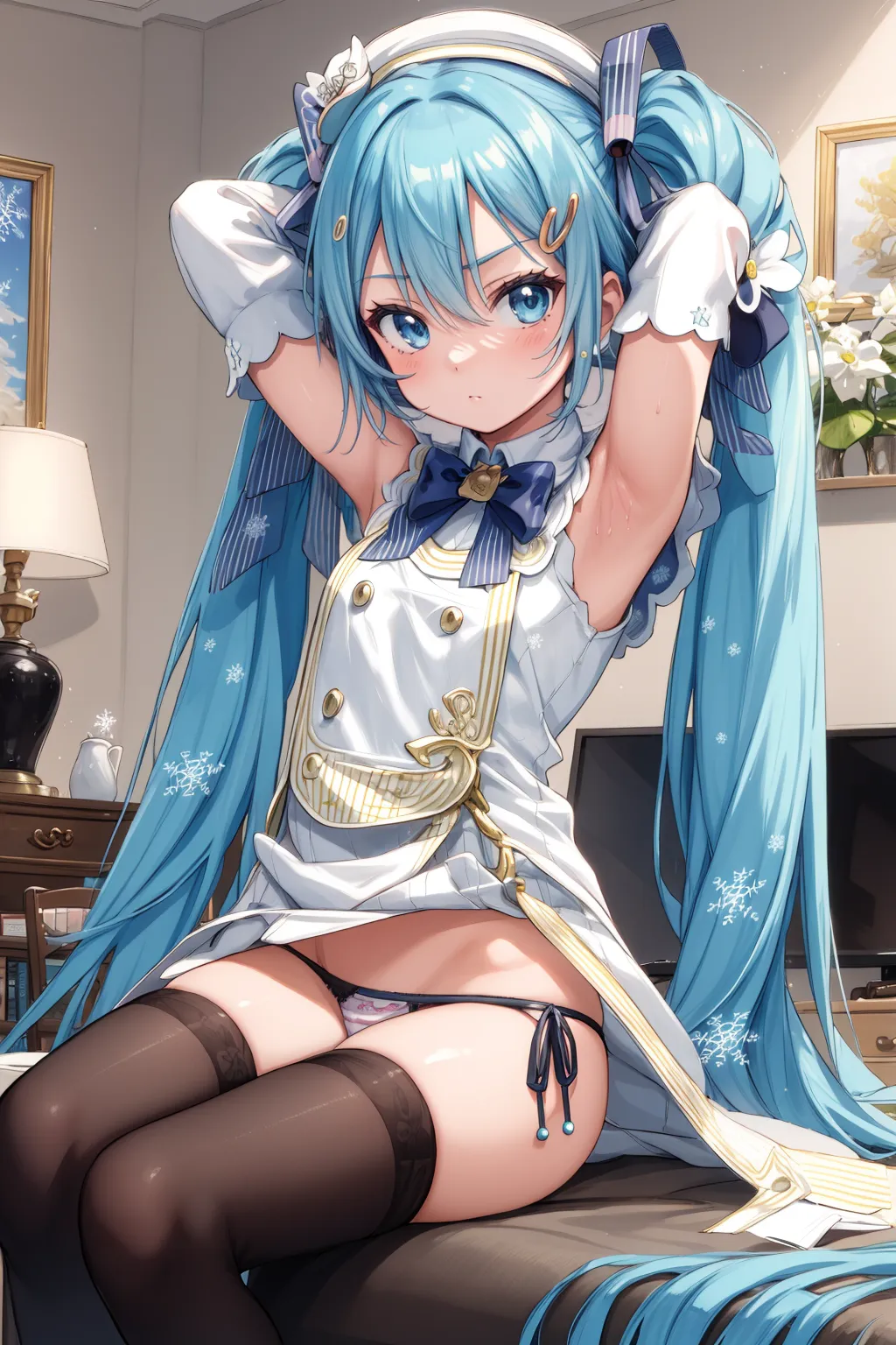 【「貧乳」AIエロ画像（イラスト・アニメ・二次元風）8390枚まとめ！(217ページ目)のエロ画像2枚目