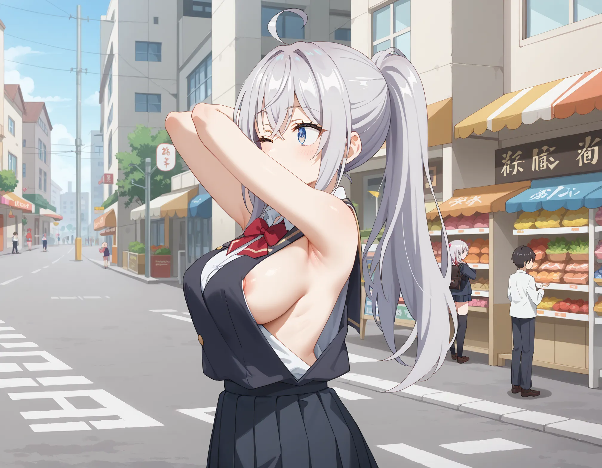 【「腋・脇」AIエロ画像（イラスト・アニメ・二次元風）4705枚まとめ！(122ページ目)のエロ画像26枚目
