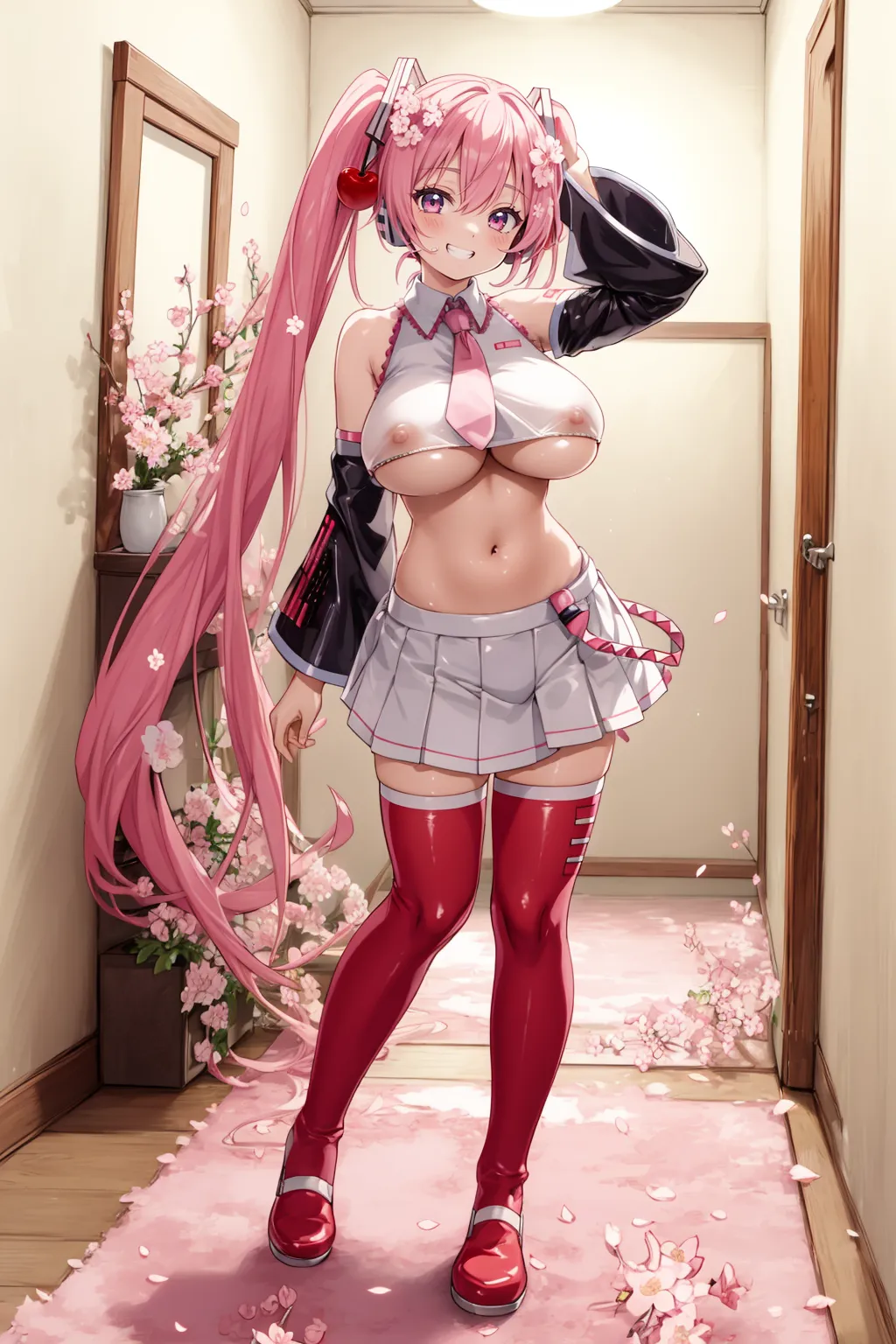 【「巨乳」AIエロ画像（イラスト・アニメ・二次元風）26161枚まとめ！(674ページ目)のエロ画像1枚目