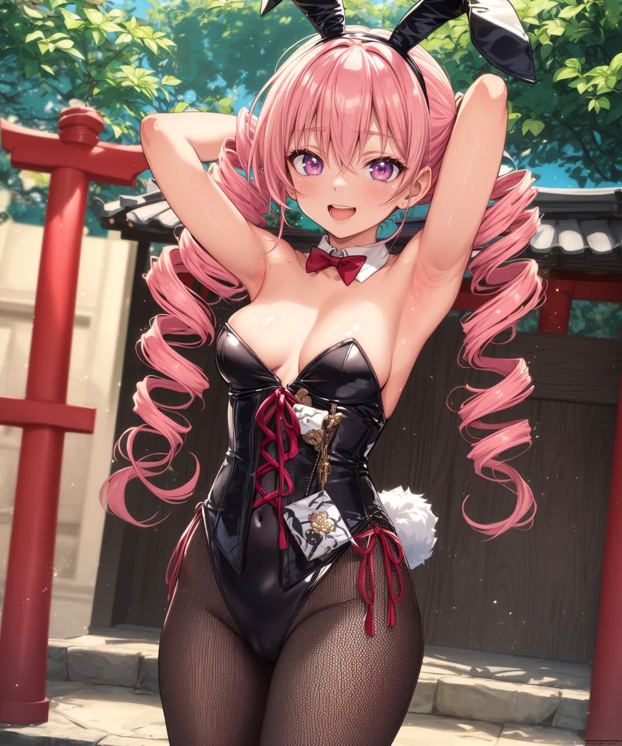 【「巨乳×バニーガール」AIエロ画像（イラスト・アニメ・二次元風）298枚まとめ！(8ページ目)のエロ画像13枚目