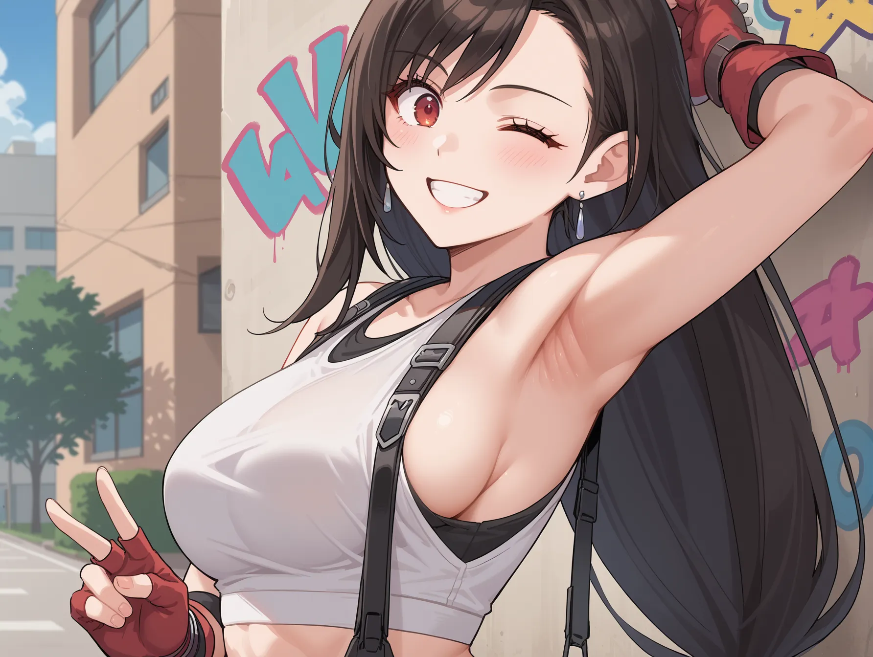 【「腋・脇」AIエロ画像（イラスト・アニメ・二次元風）4705枚まとめ！(122ページ目)のエロ画像18枚目