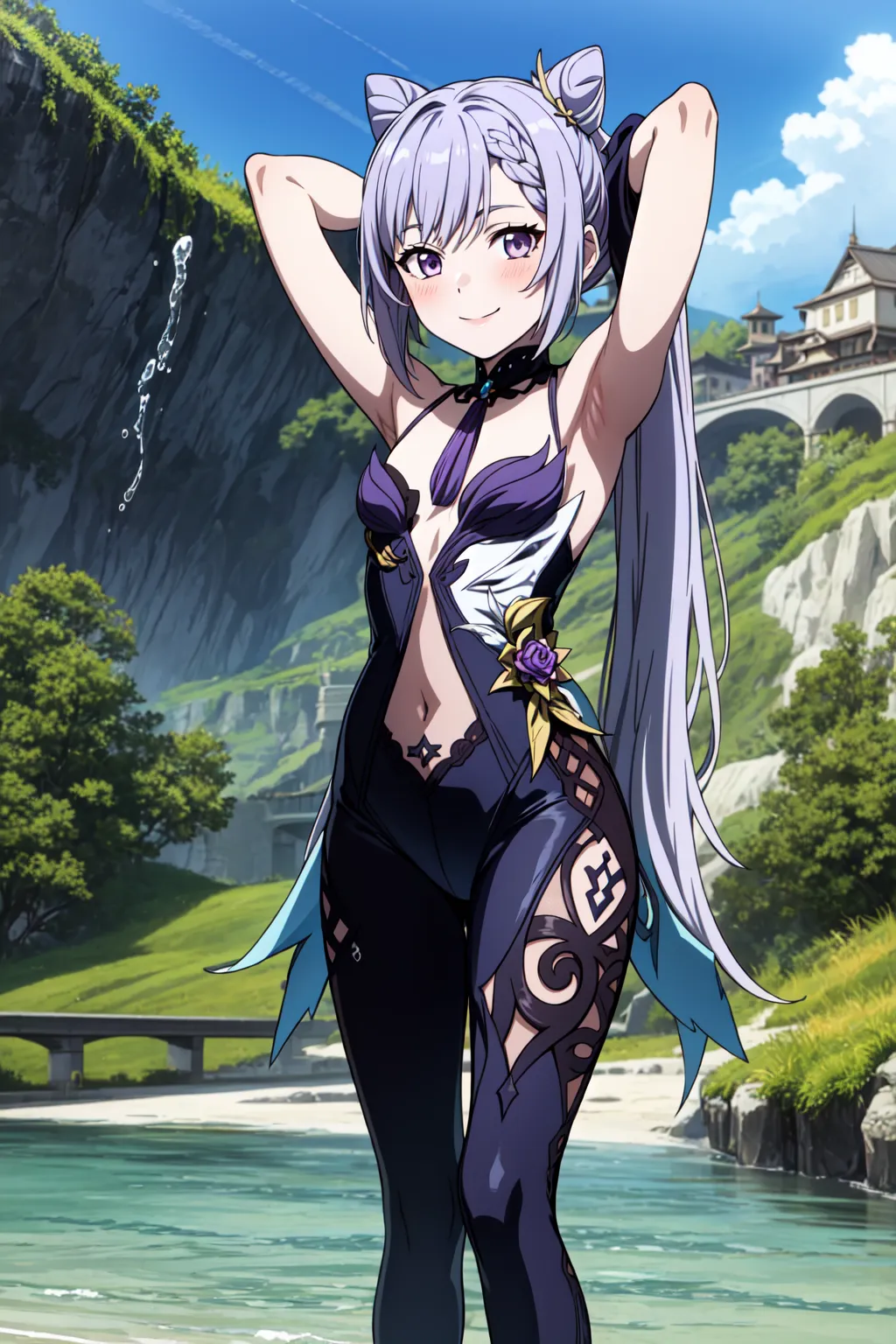【「貧乳」AIエロ画像（イラスト・アニメ・二次元風）8390枚まとめ！(215ページ目)のエロ画像23枚目