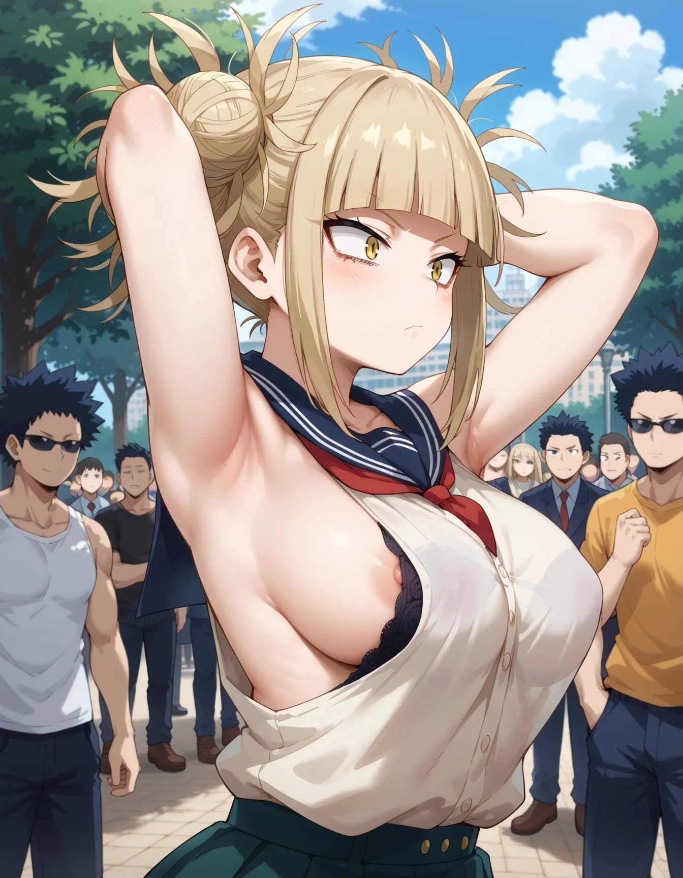 【「腋・脇」AIエロ画像（イラスト・アニメ・二次元風）4705枚まとめ！(122ページ目)のエロ画像4枚目