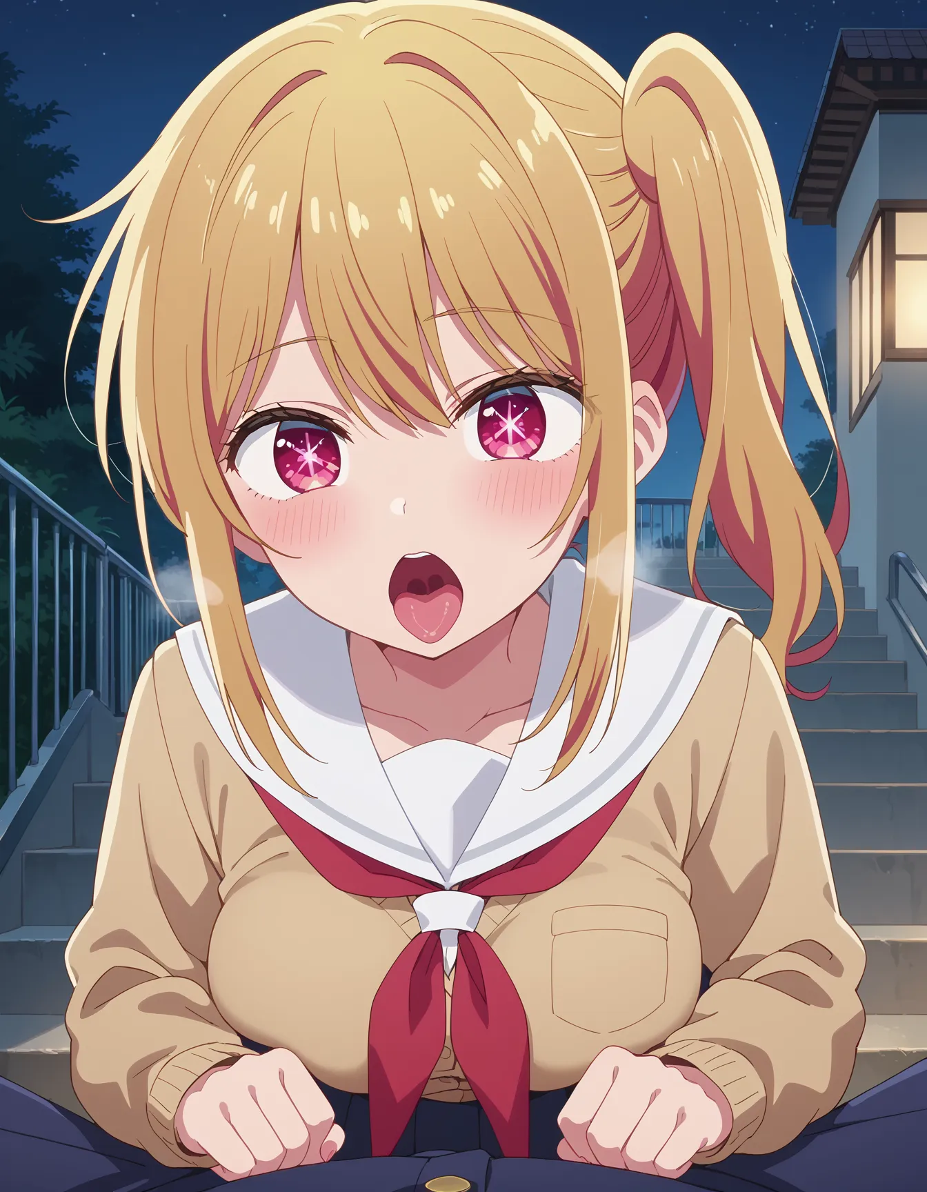 【「学制服」AIエロ画像（イラスト・アニメ・二次元風）4855枚まとめ！(124ページ目)のエロ画像5枚目