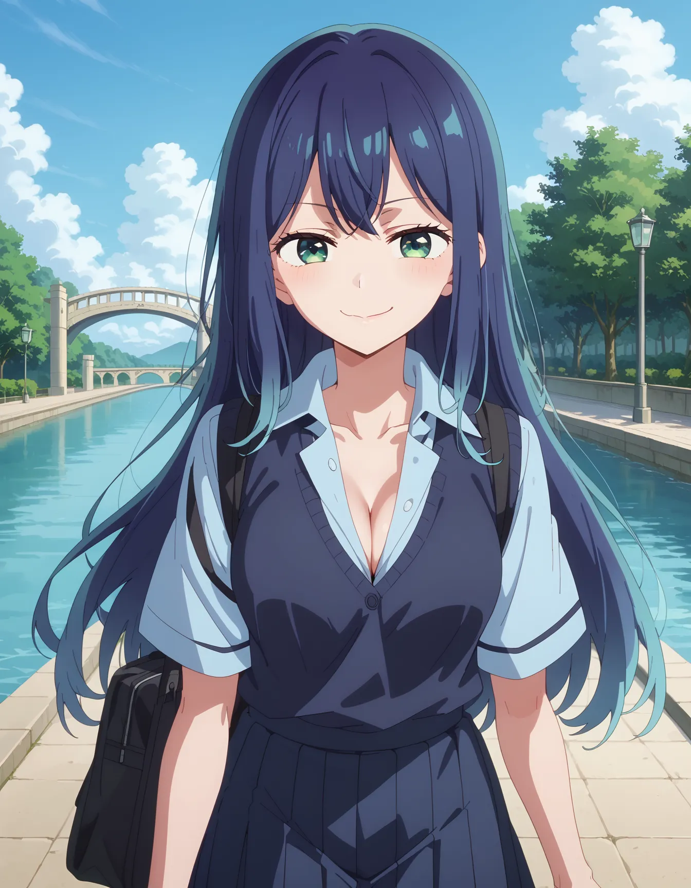 【「学制服」AIエロ画像（イラスト・アニメ・二次元風）4855枚まとめ！(124ページ目)のエロ画像1枚目