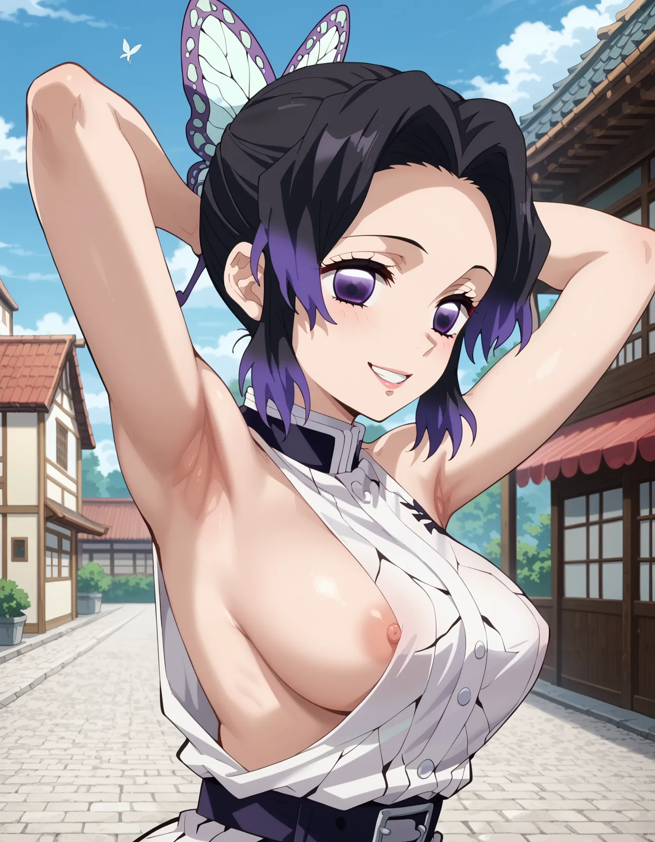 【「腋・脇」AIエロ画像（イラスト・アニメ・二次元風）4705枚まとめ！(121ページ目)のエロ画像14枚目