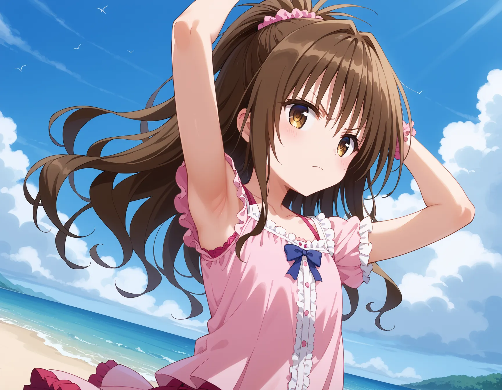 【「腋・脇」AIエロ画像（イラスト・アニメ・二次元風）4705枚まとめ！(121ページ目)のエロ画像13枚目