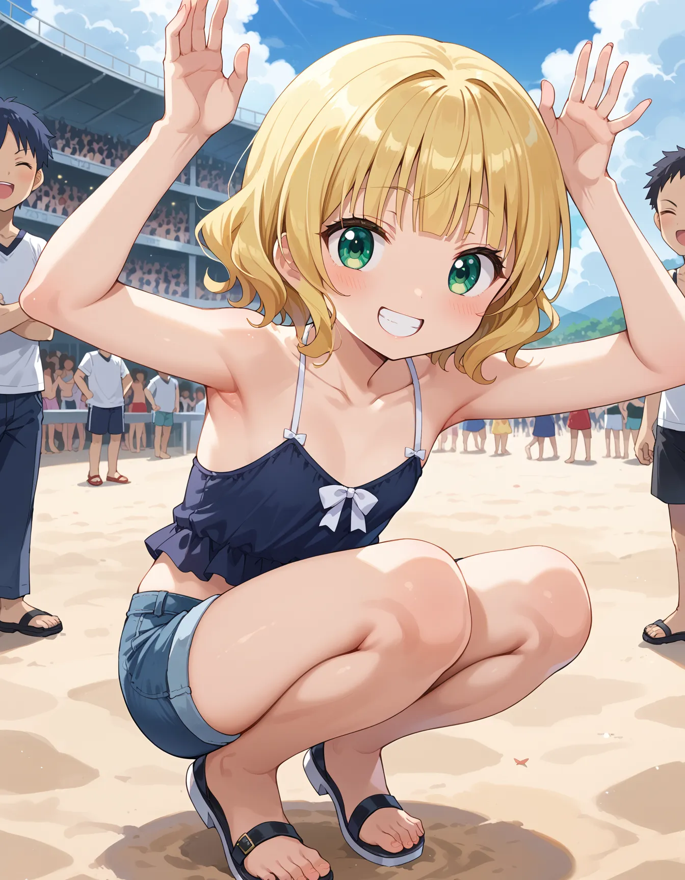 【「貧乳」AIエロ画像（イラスト・アニメ・二次元風）8390枚まとめ！(214ページ目)のエロ画像2枚目