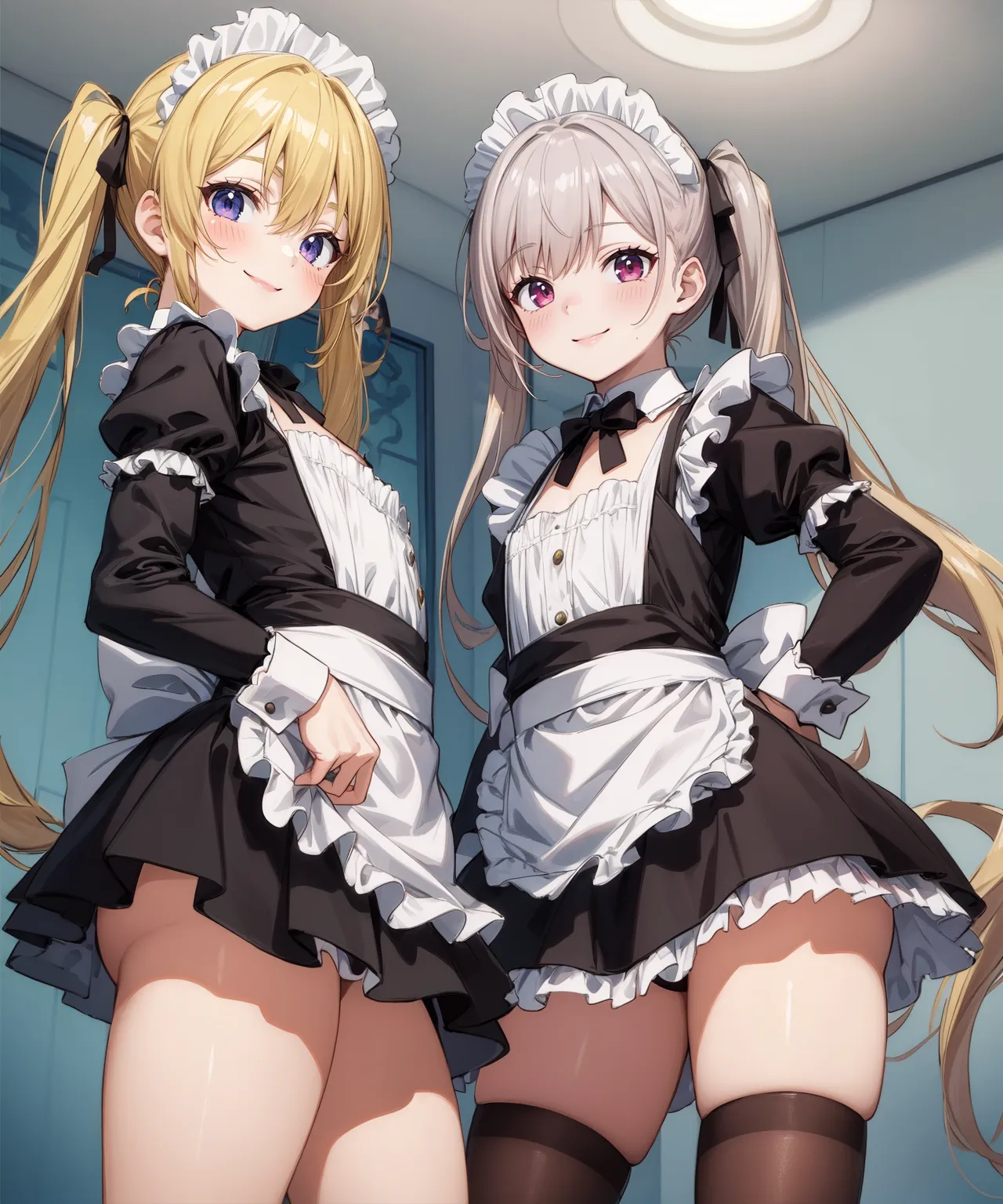 【「貧乳」AIエロ画像（イラスト・アニメ・二次元風）8390枚まとめ！(213ページ目)のエロ画像27枚目