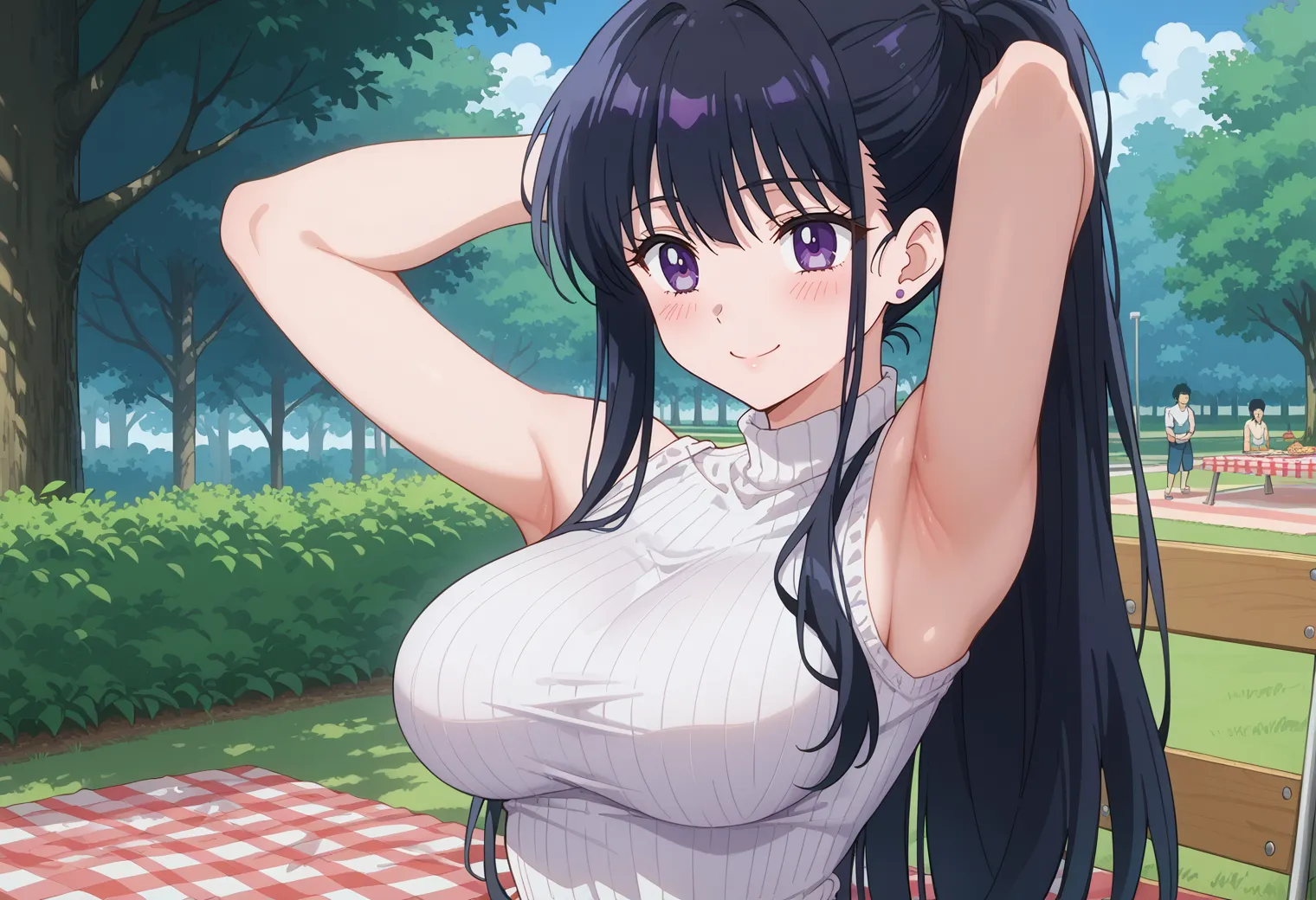 【「腋・脇」AIエロ画像（イラスト・アニメ・二次元風）4705枚まとめ！(121ページ目)のエロ画像6枚目