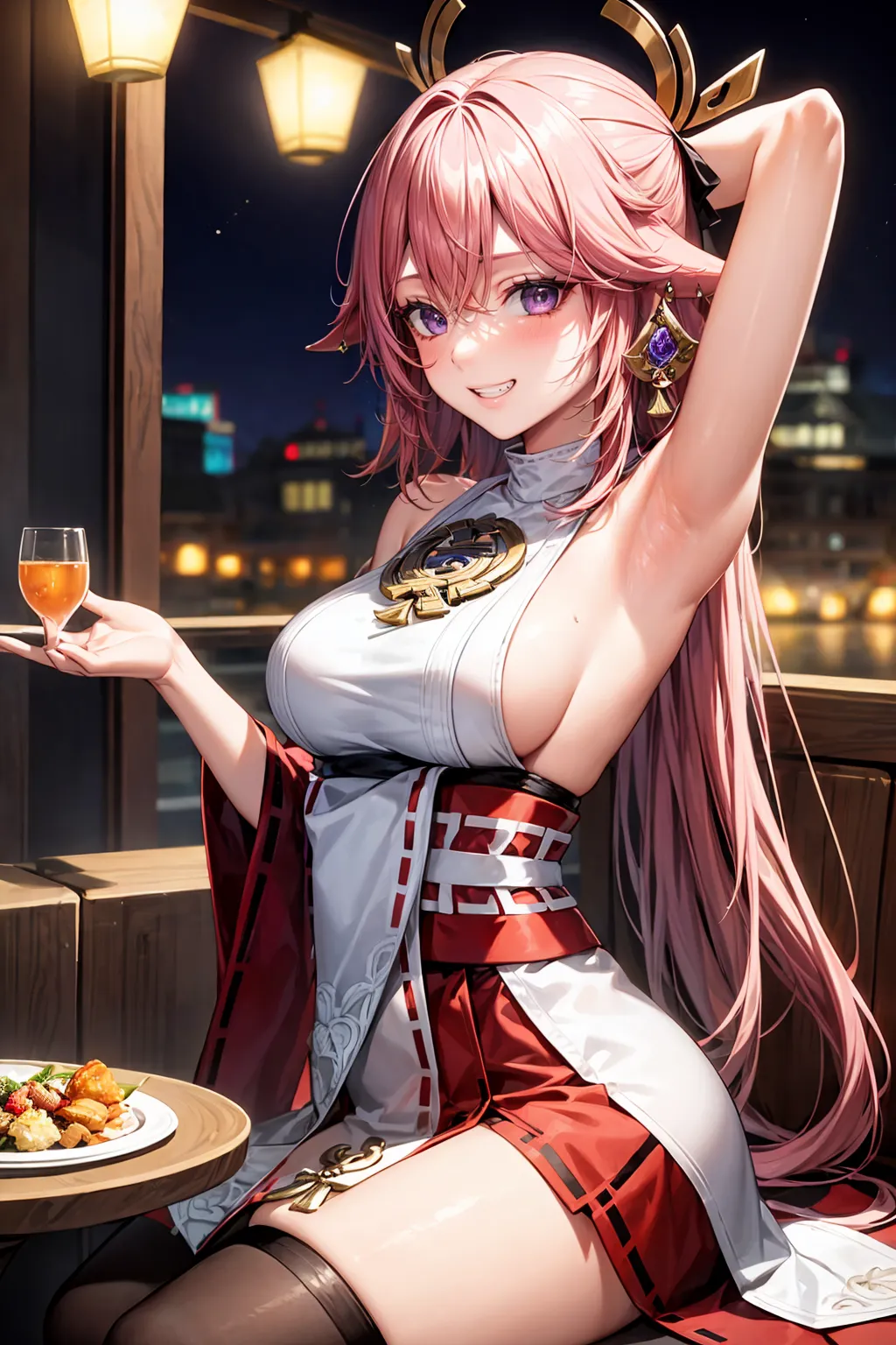 【「腋・脇」AIエロ画像（イラスト・アニメ・二次元風）4705枚まとめ！(120ページ目)のエロ画像30枚目