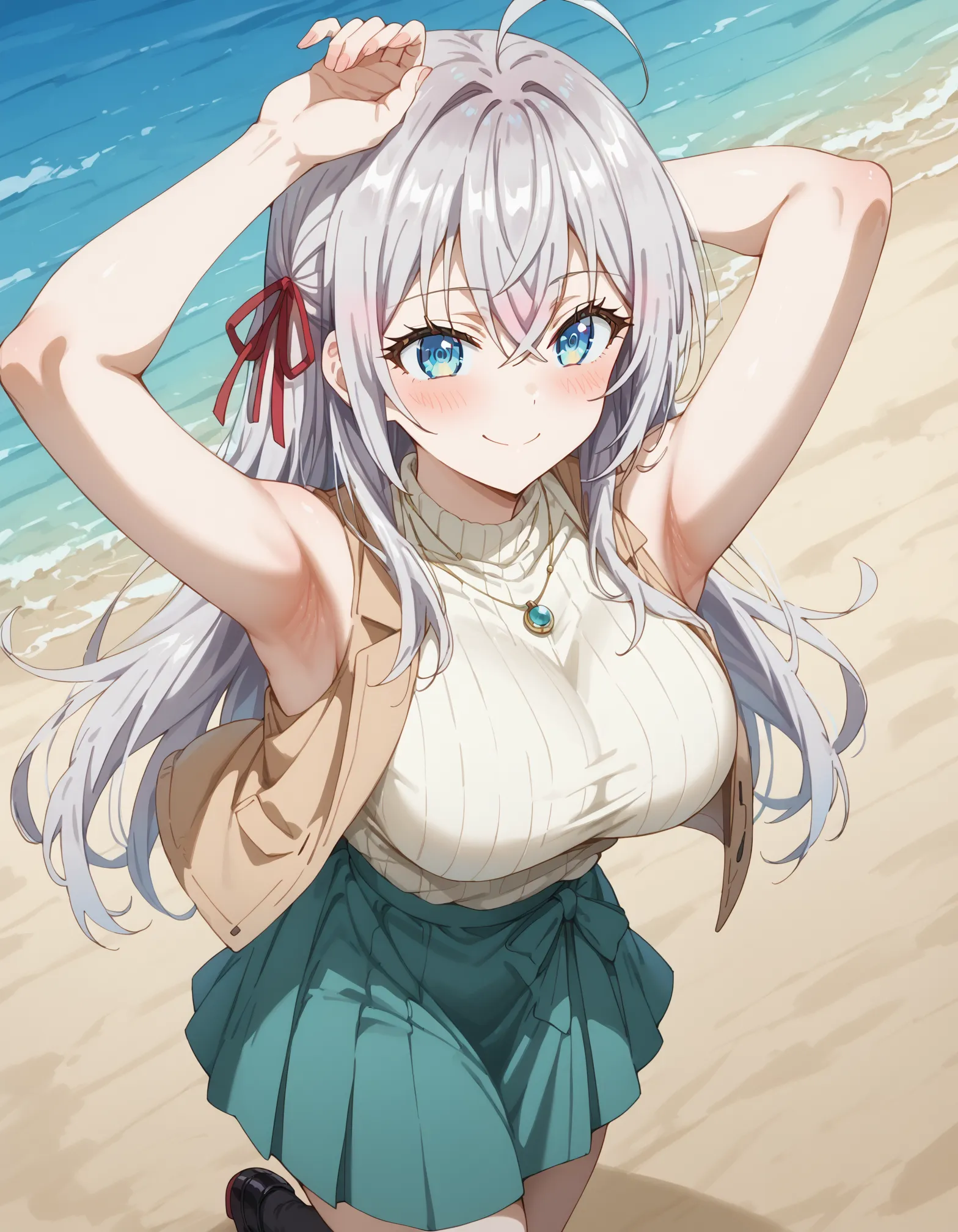 【「腋・脇」AIエロ画像（イラスト・アニメ・二次元風）4705枚まとめ！(120ページ目)のエロ画像27枚目