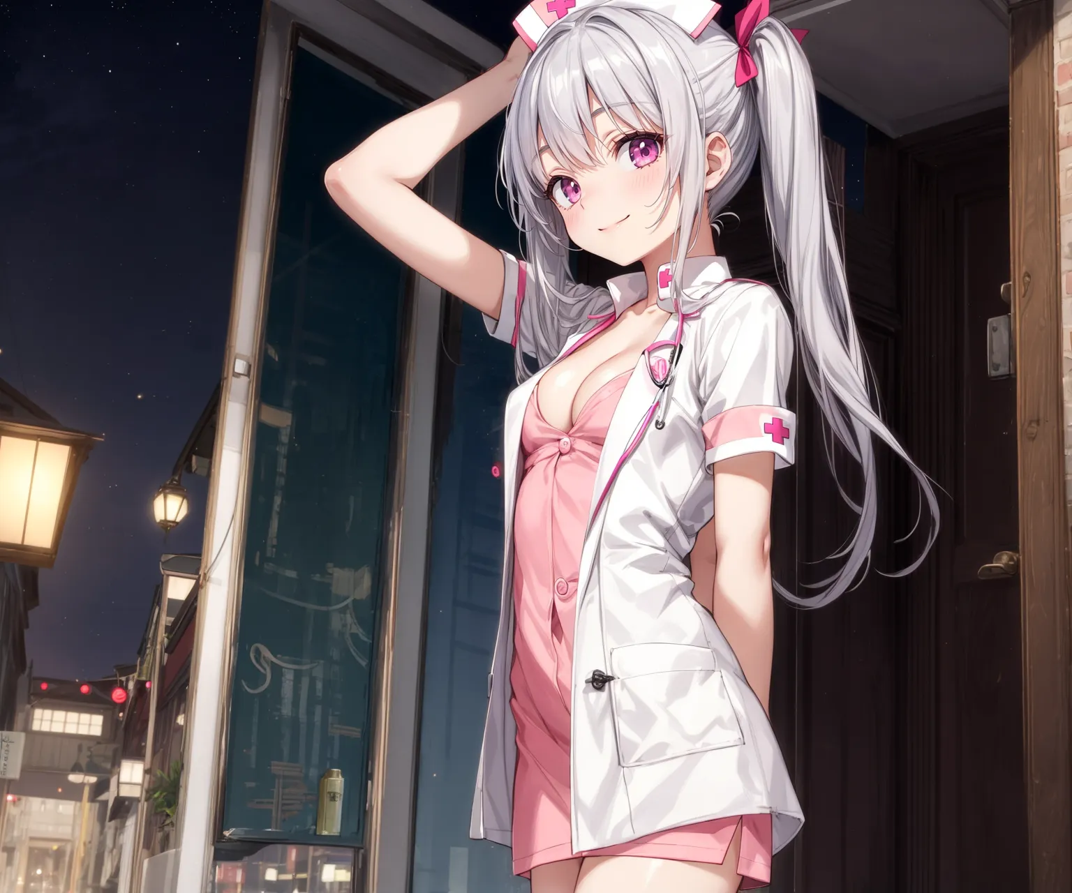 【「ナース・看護婦」AIエロ画像（イラスト・アニメ・二次元風）654枚まとめ！(17ページ目)のエロ画像29枚目