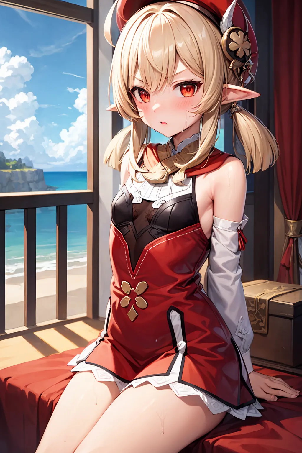 【「貧乳」AIエロ画像（イラスト・アニメ・二次元風）8390枚まとめ！(213ページ目)のエロ画像6枚目