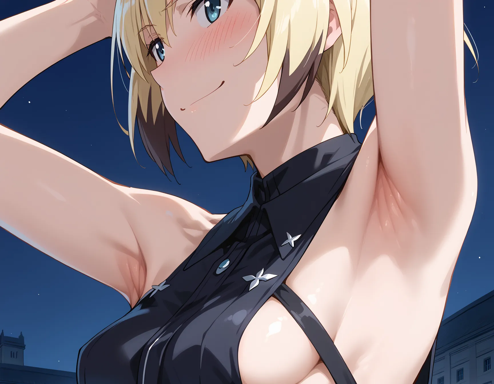 【「腋・脇」AIエロ画像（イラスト・アニメ・二次元風）4705枚まとめ！(120ページ目)のエロ画像12枚目