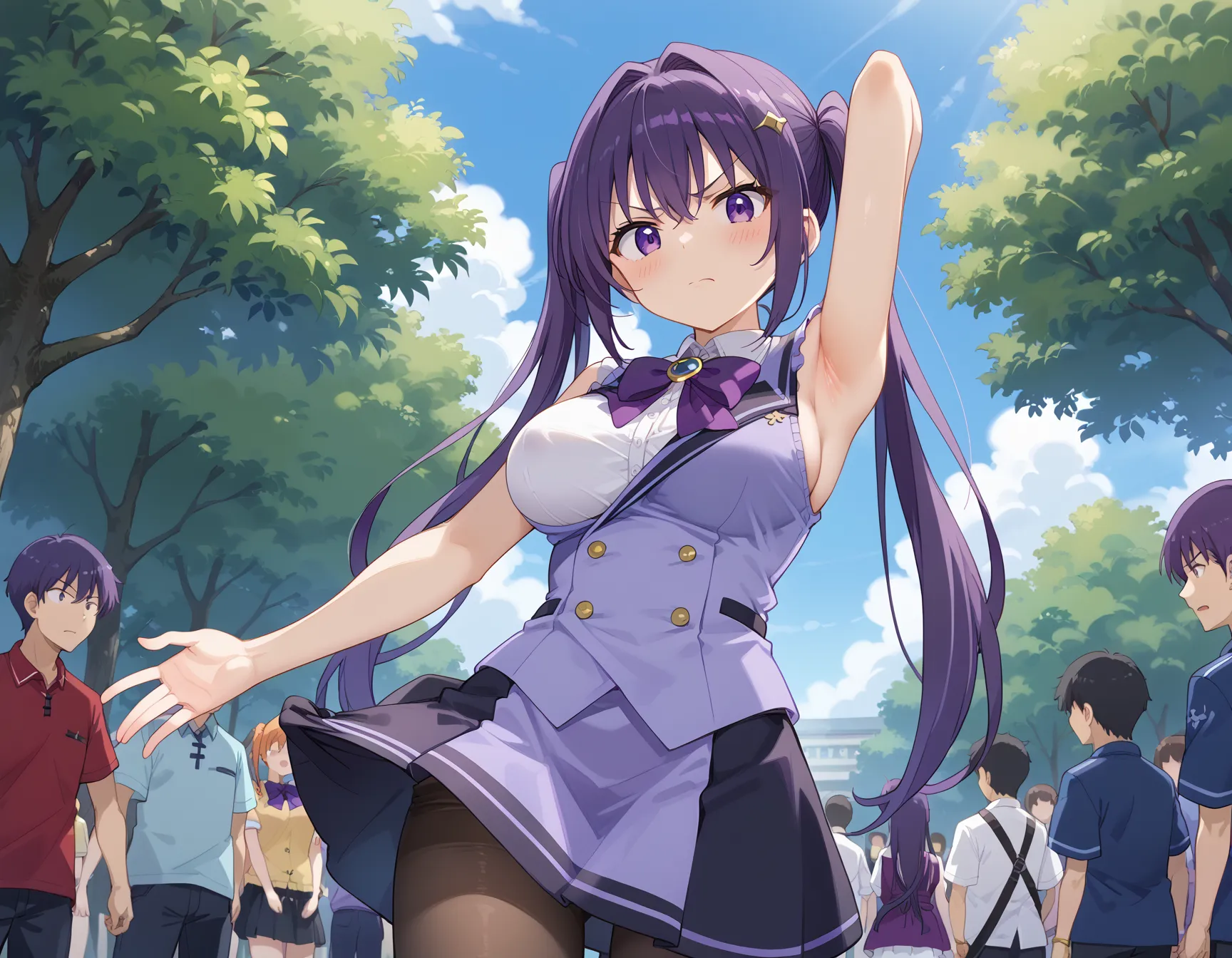 【「巨乳×パンスト」AIエロ画像（イラスト・アニメ・二次元風）575枚まとめ！(15ページ目)のエロ画像17枚目