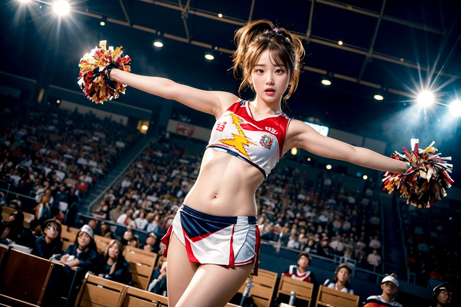 【「チアリーダー」AIエロ画像（リアル・実写・フォト風）1326枚まとめ！(34ページ目)のエロ画像13枚目