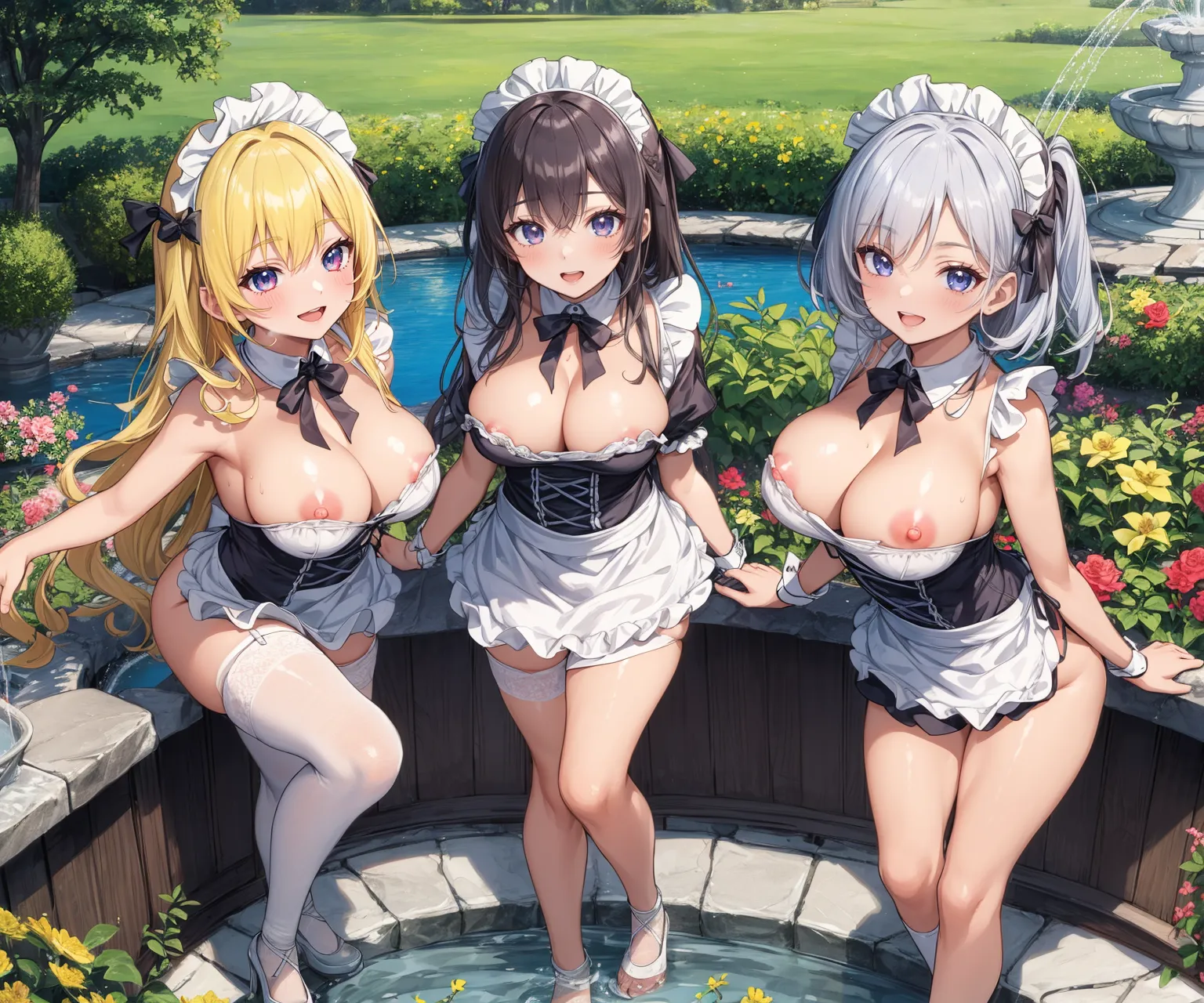 【「巨乳×メイド」AIエロ画像（イラスト・アニメ・二次元風）163枚まとめ！(5ページ目)のエロ画像8枚目
